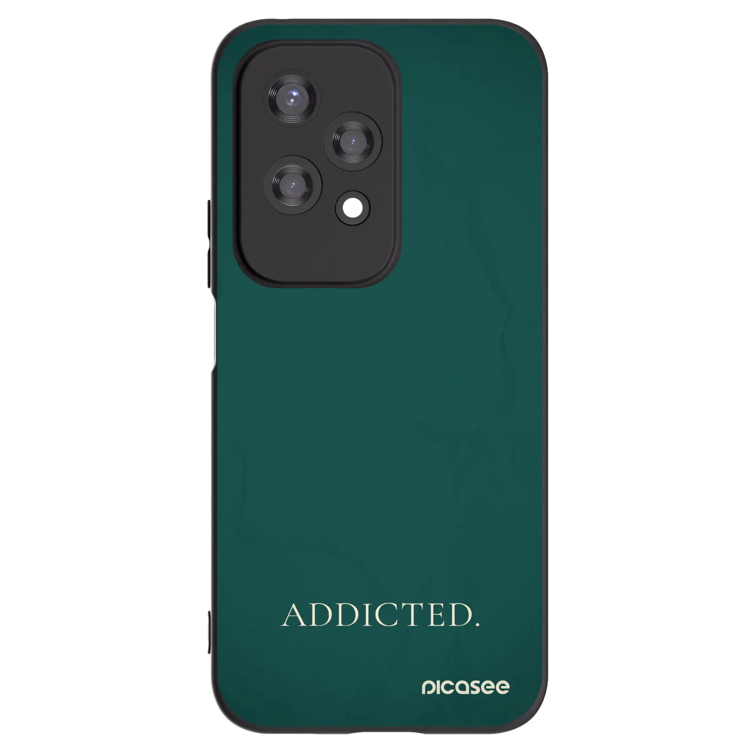 Picasee silikonowe czarne etui na Honor 200 Lite - Addicted