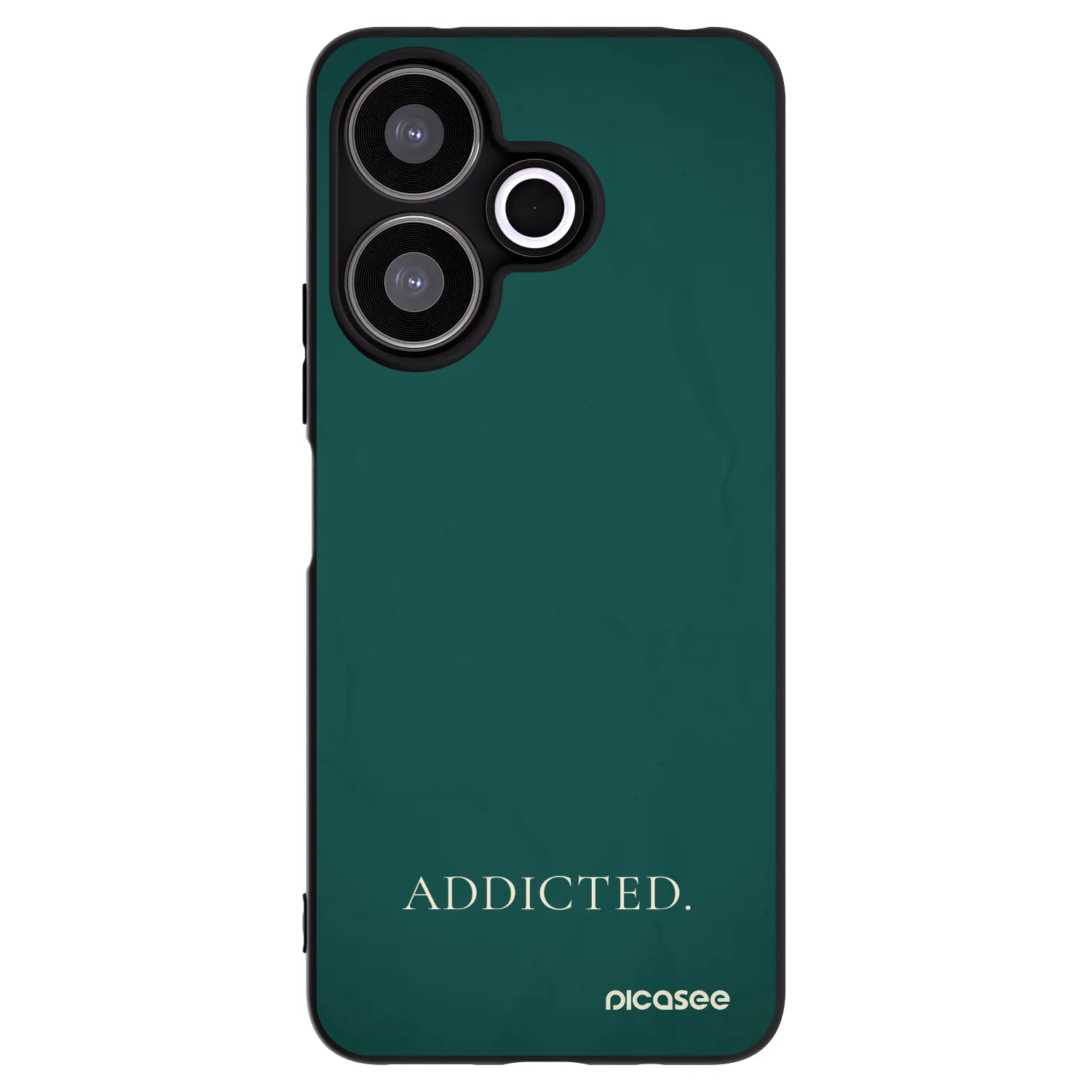 Picasee silikonowe czarne etui na Xiaomi Redmi 13 4G - Addicted