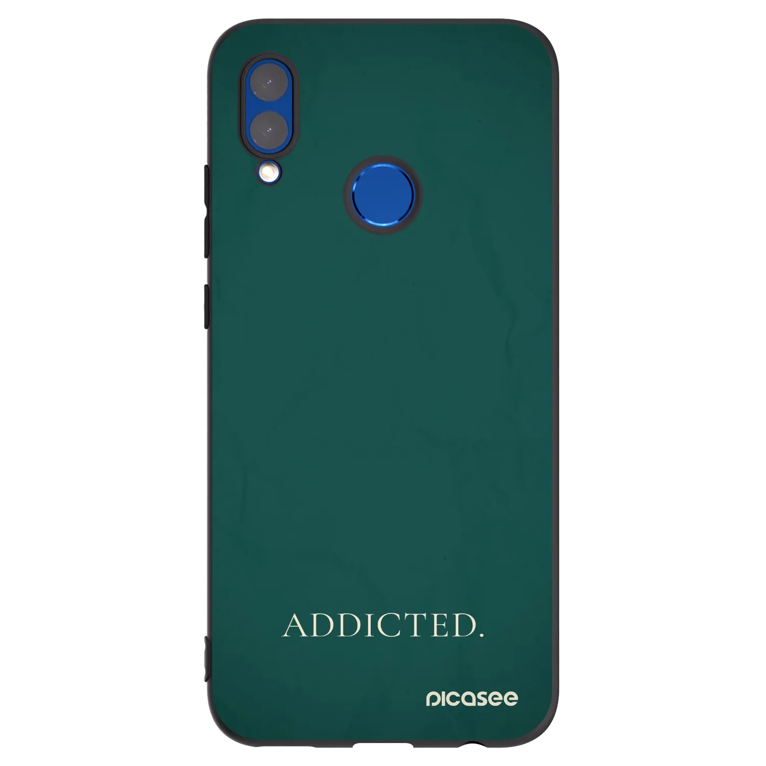 Picasee silikonowe czarne etui na Huawei P Smart 2019 - Addicted