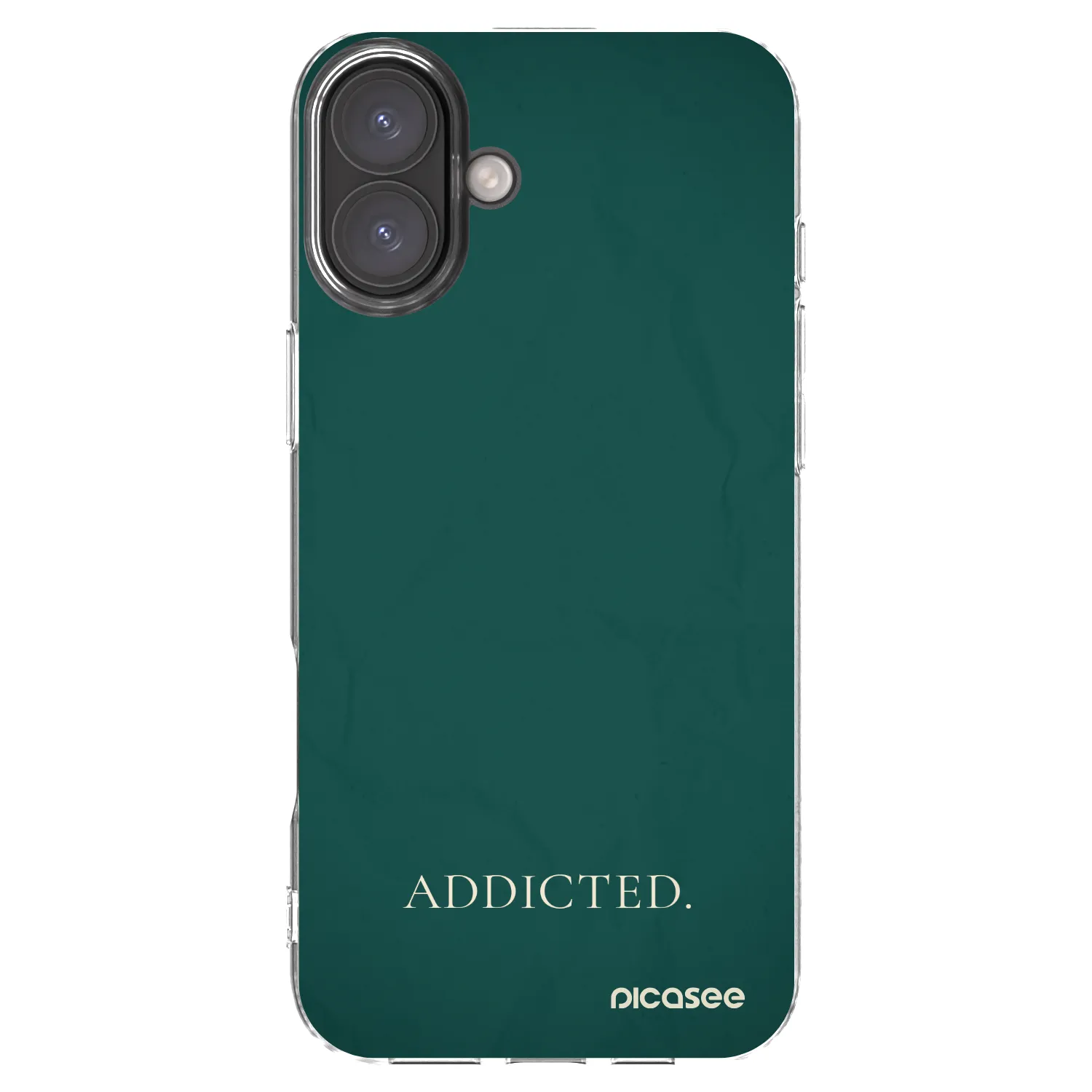 Picasee silikonowe przeźroczyste etui na Apple iPhone 16 Plus - Addicted