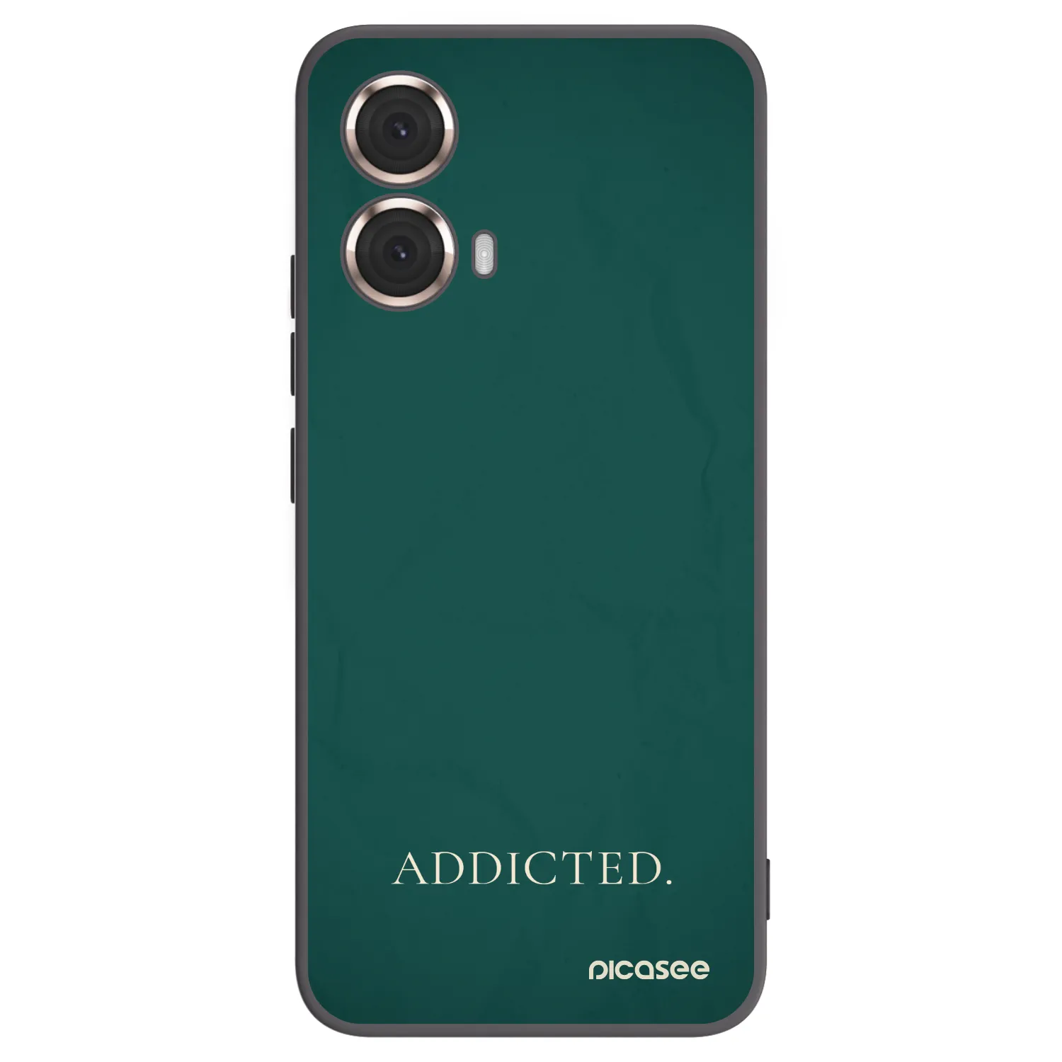 Picasee silikonowe czarne etui na Motorola Moto G85 - Addicted
