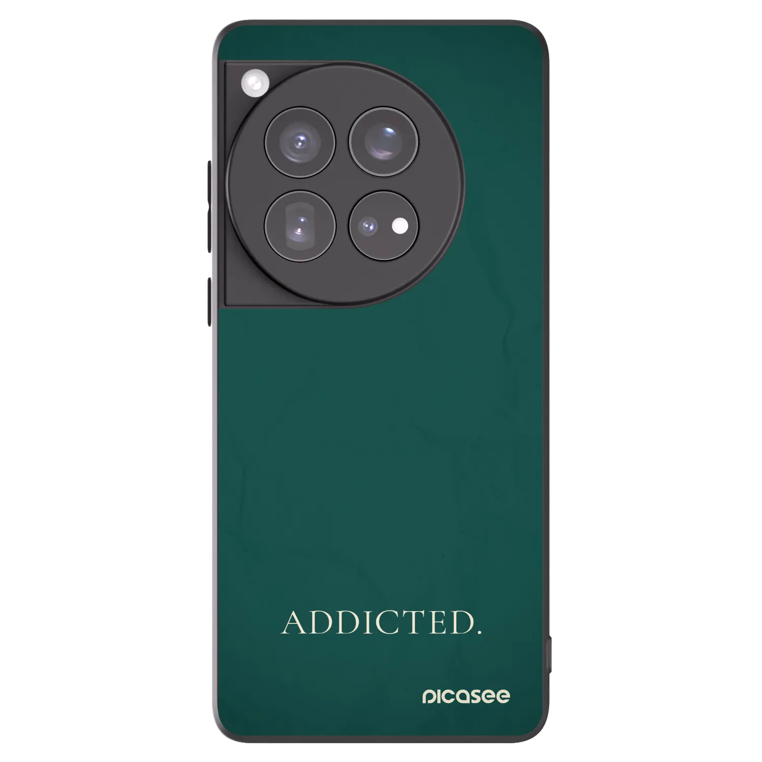 Picasee silikonowe czarne etui na OnePlus 12 5G - Addicted