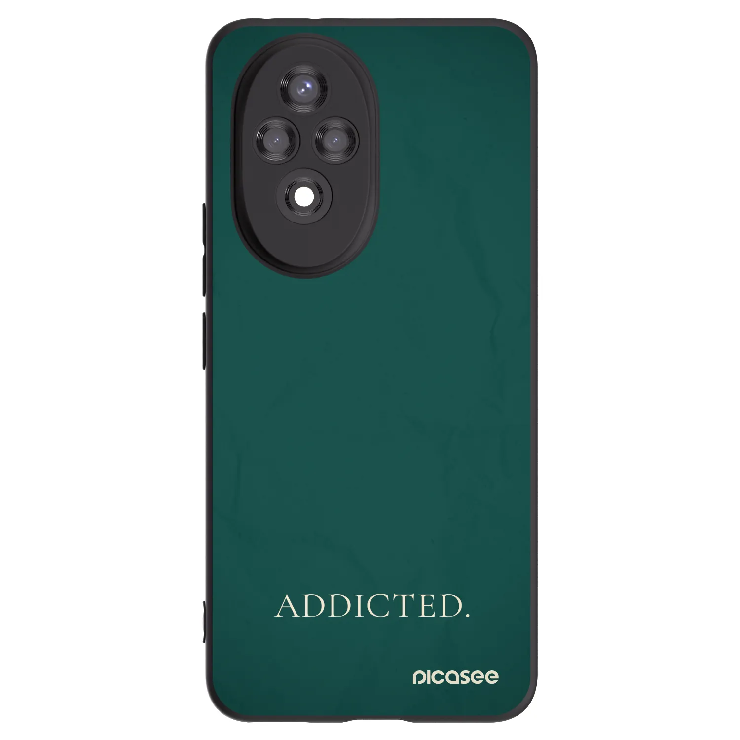 Picasee silikonowe czarne etui na Honor 200 Pro 5G - Addicted