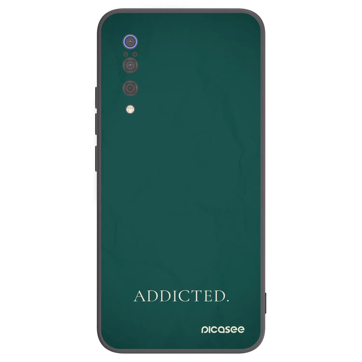 Picasee silikonowe czarne etui na Xiaomi Mi 9 - Addicted