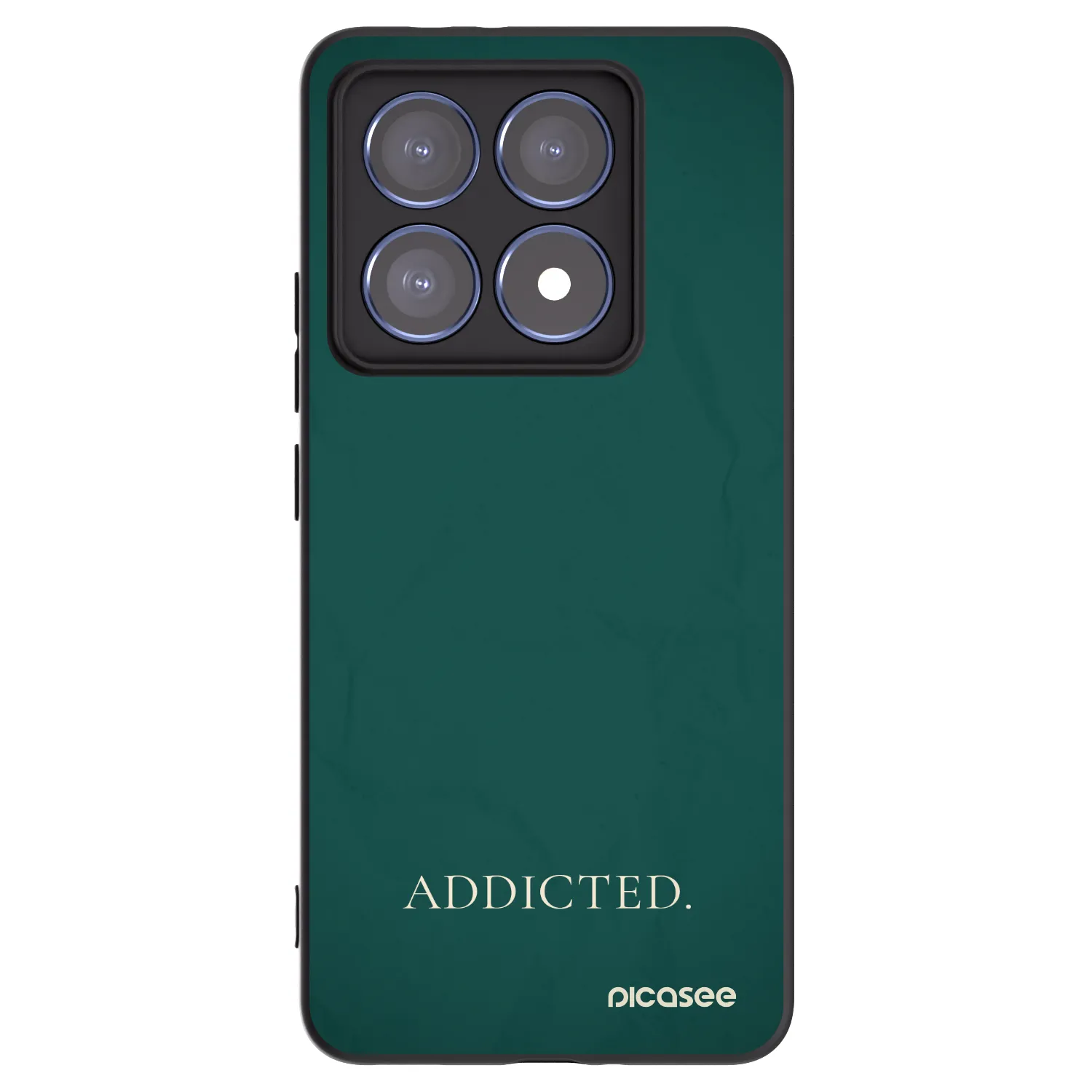Picasee silikonowe czarne etui na Xiaomi 14T Pro - Addicted