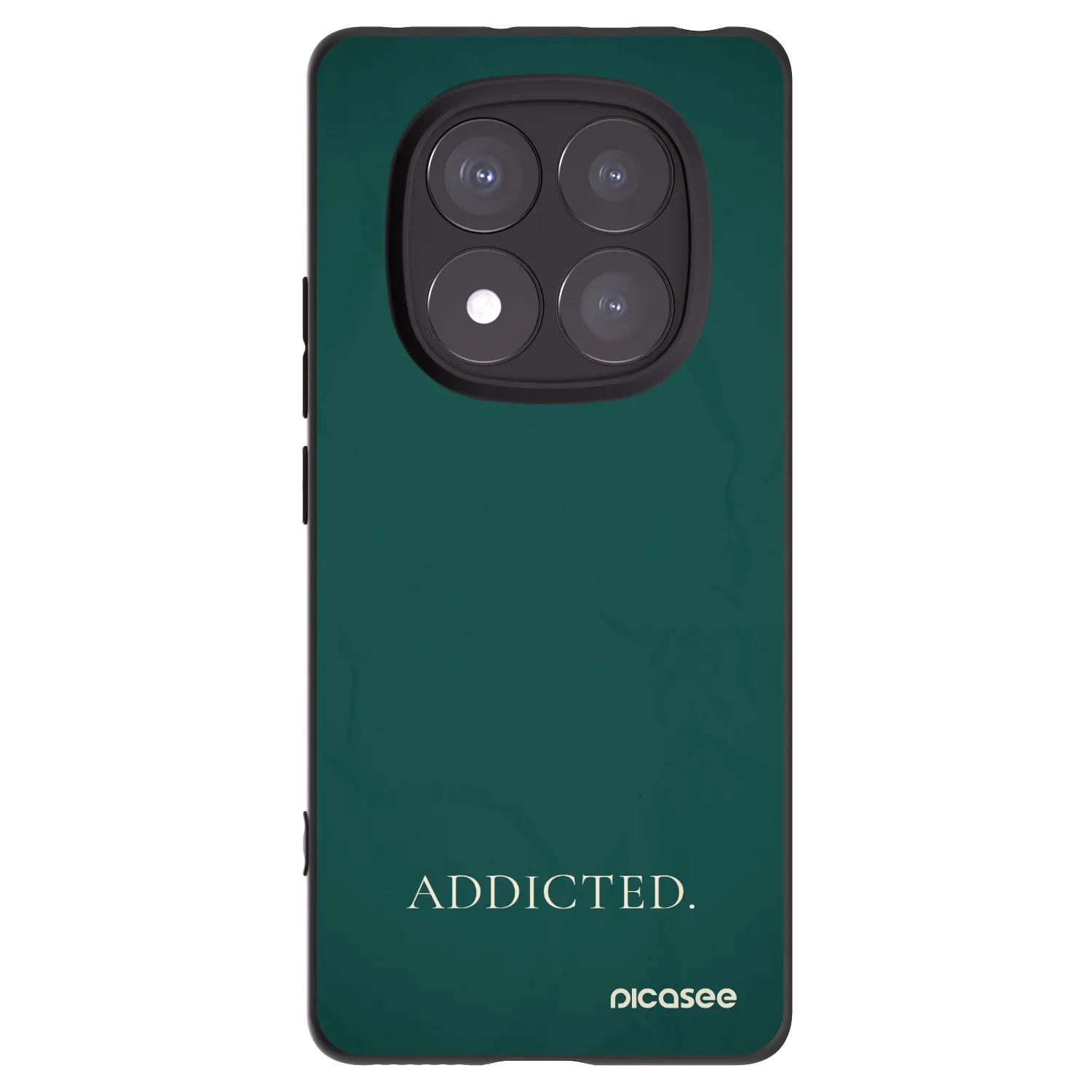 Picasee silikonowe czarne etui na Xiaomi Redmi Note 14 Pro 5G - Addicted