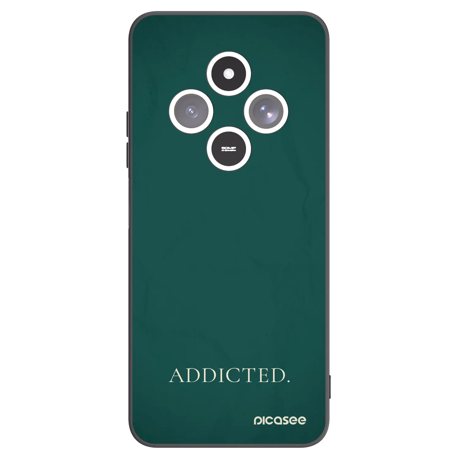 Picasee silikonowe czarne etui na Xiaomi Redmi 14C - Addicted