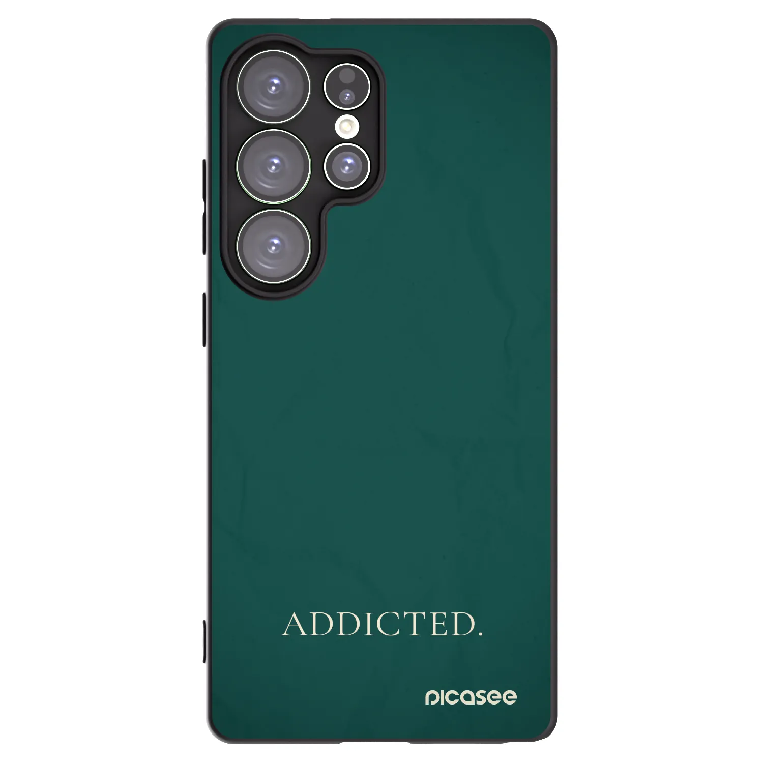 Picasee silikonowe czarne etui na Samsung Galaxy S25 Ultra 5G - Addicted