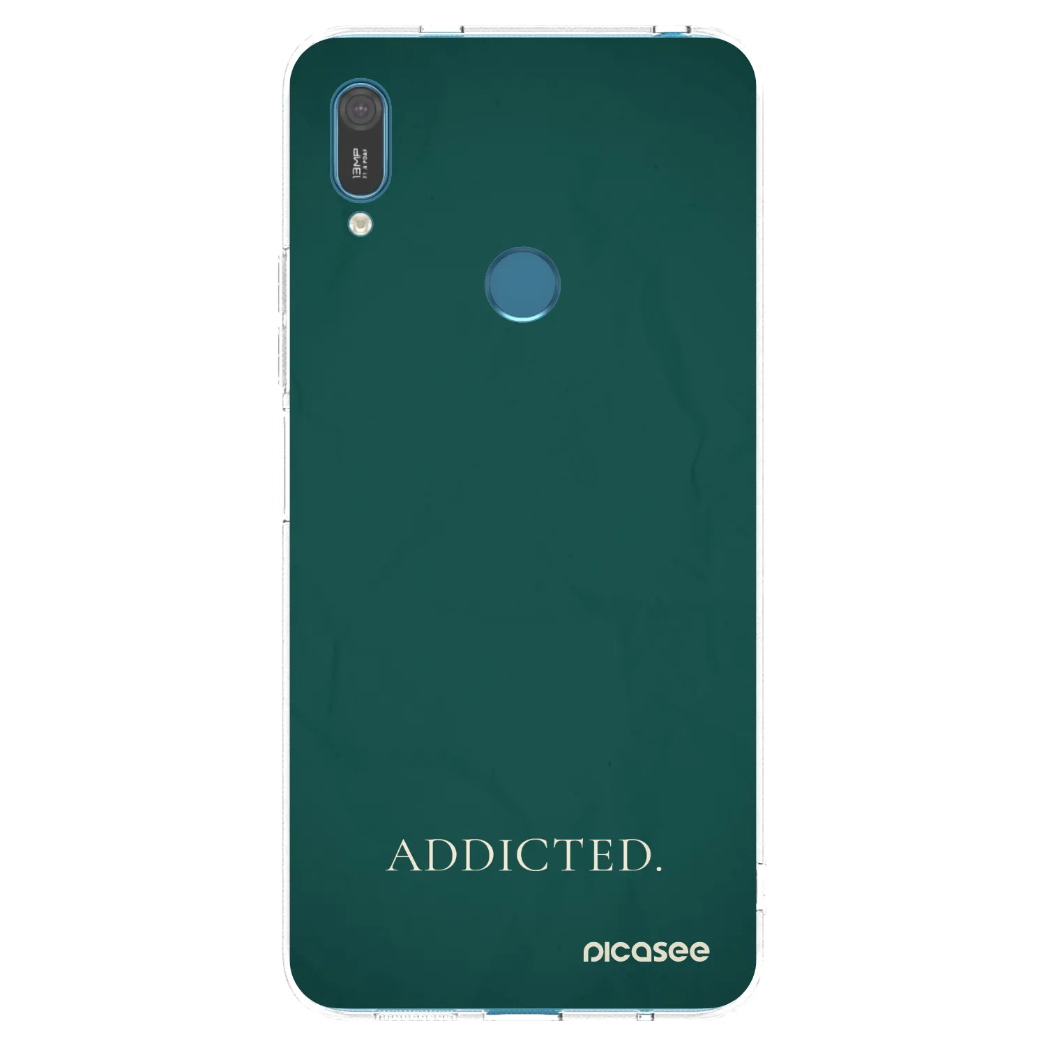 Picasee silikonowe przeźroczyste etui na Huawei Y7 2019 - Addicted