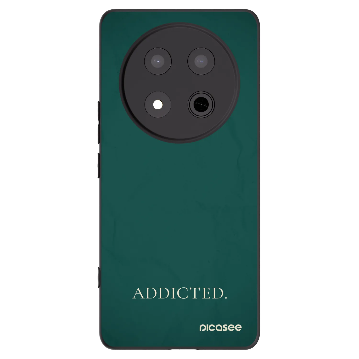 Picasee silikonowe czarne etui na Honor Magic7 Lite 5G - Addicted