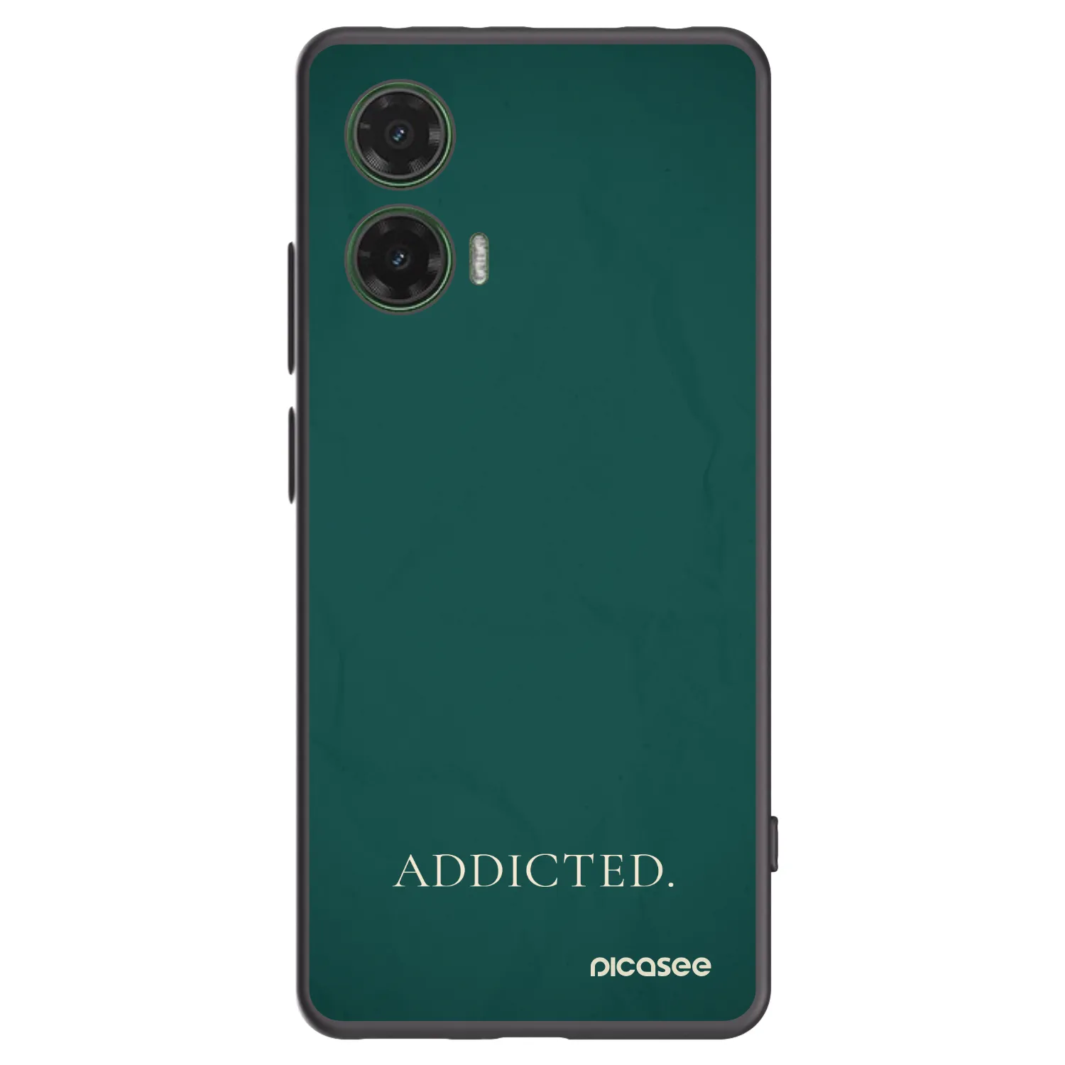 Picasee silikonowe czarne etui na Motorola Moto G35 5G - Addicted
