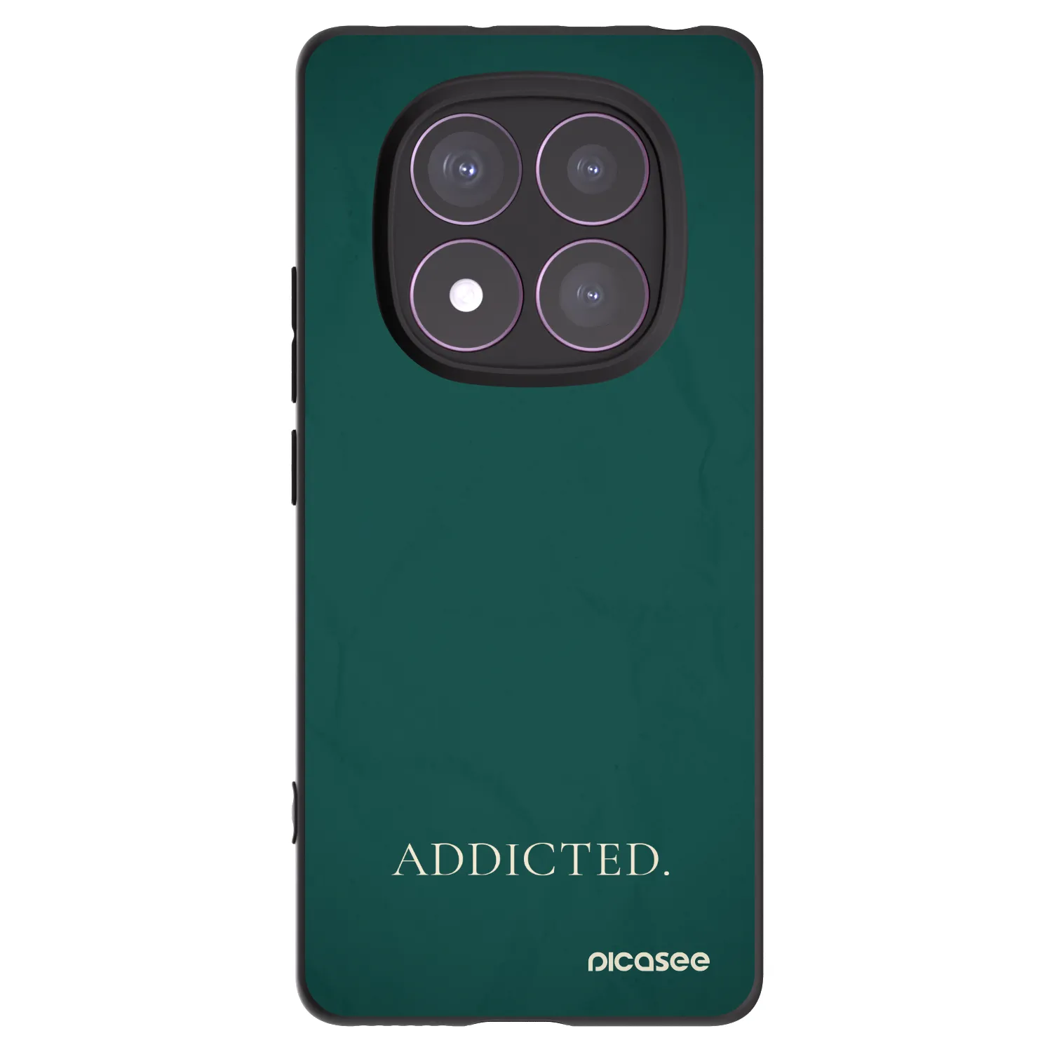 Picasee silikonowe czarne etui na Xiaomi Redmi Note 14 Pro 4G - Addicted
