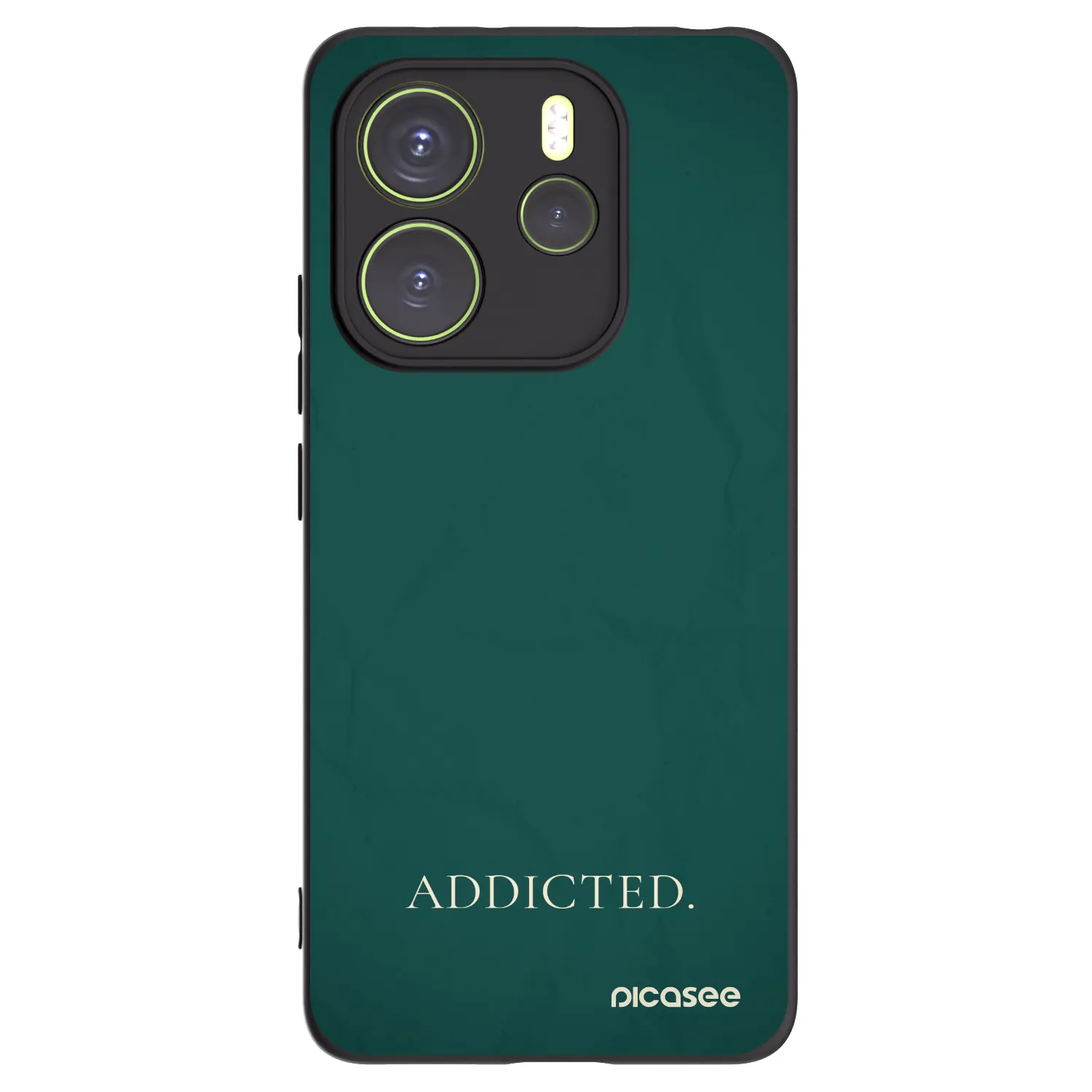Picasee silikonowe czarne etui na Xiaomi Redmi Note 14 4G - Addicted