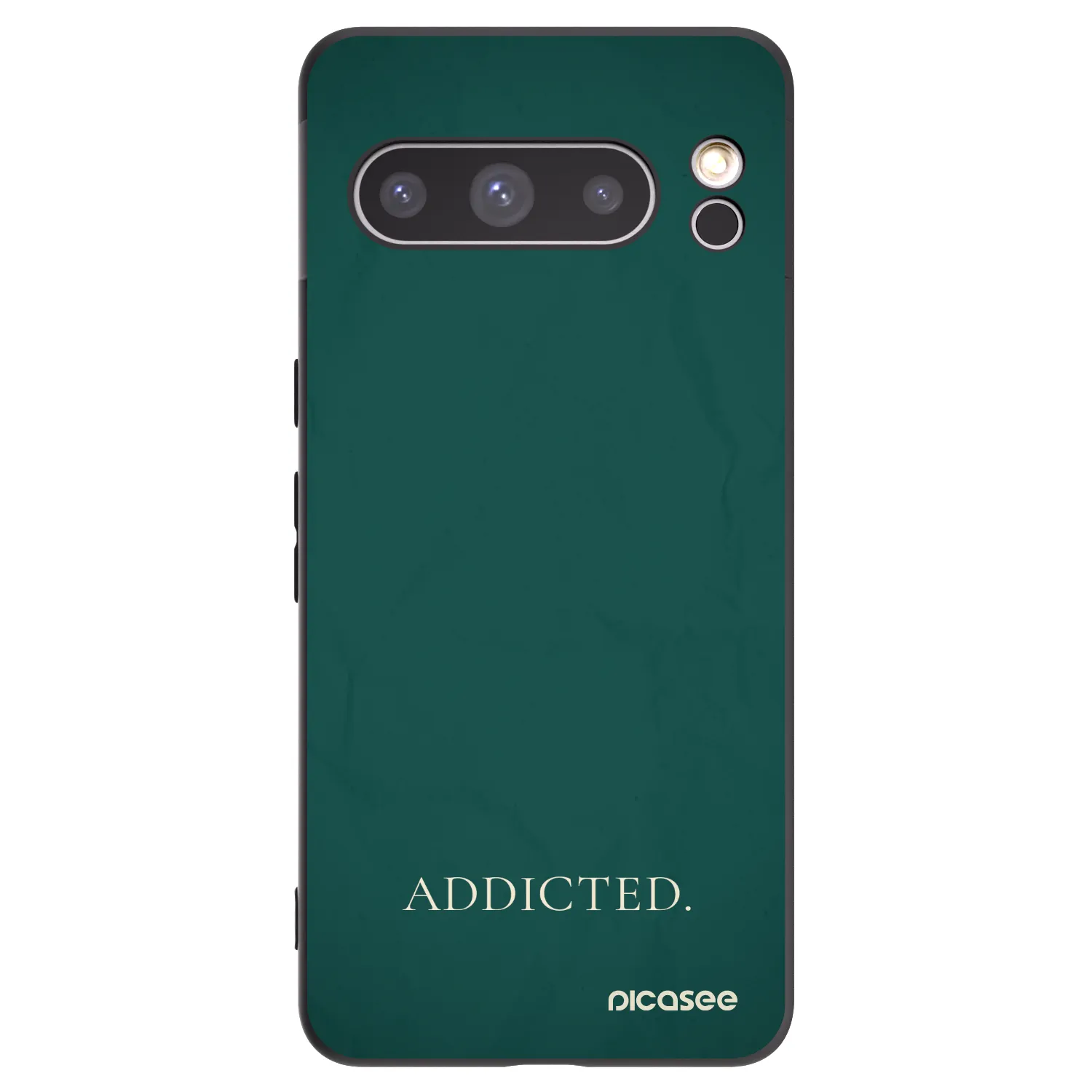 Picasee silikonowe czarne etui na Google Pixel 8 Pro - Addicted