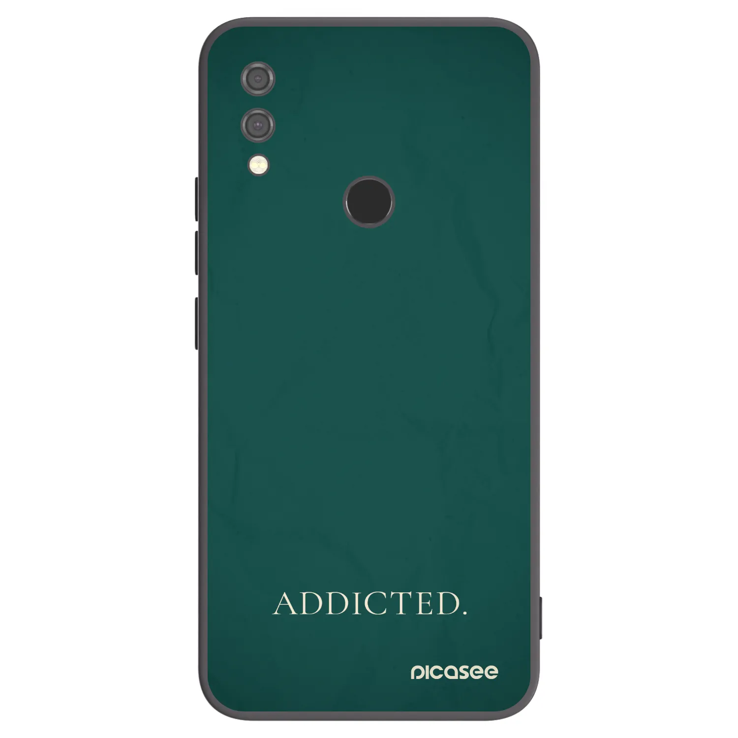 Picasee silikonowe czarne etui na Xiaomi Redmi Note 7 - Addicted