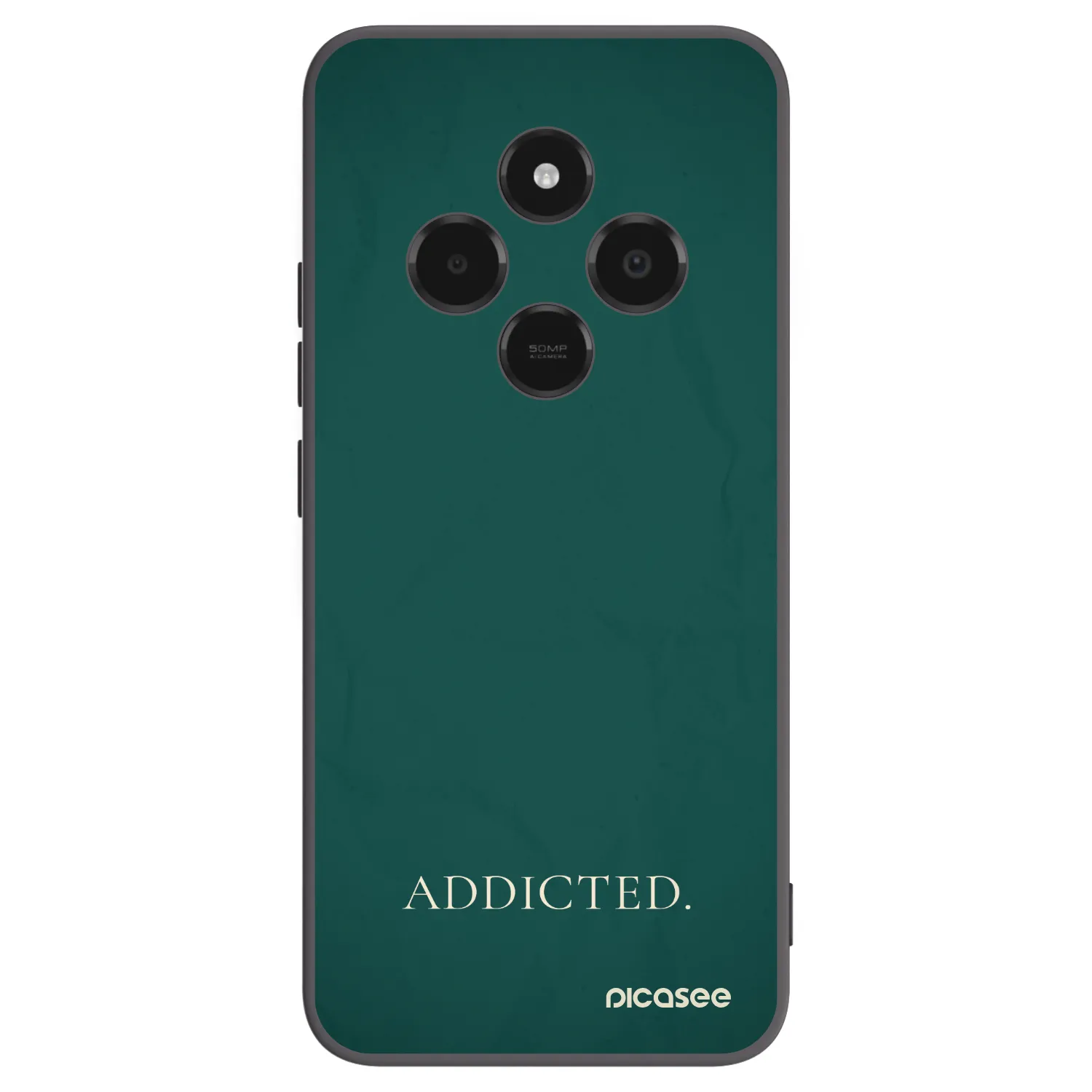 Picasee silikonowe czarne etui na Xiaomi Poco C75 - Addicted