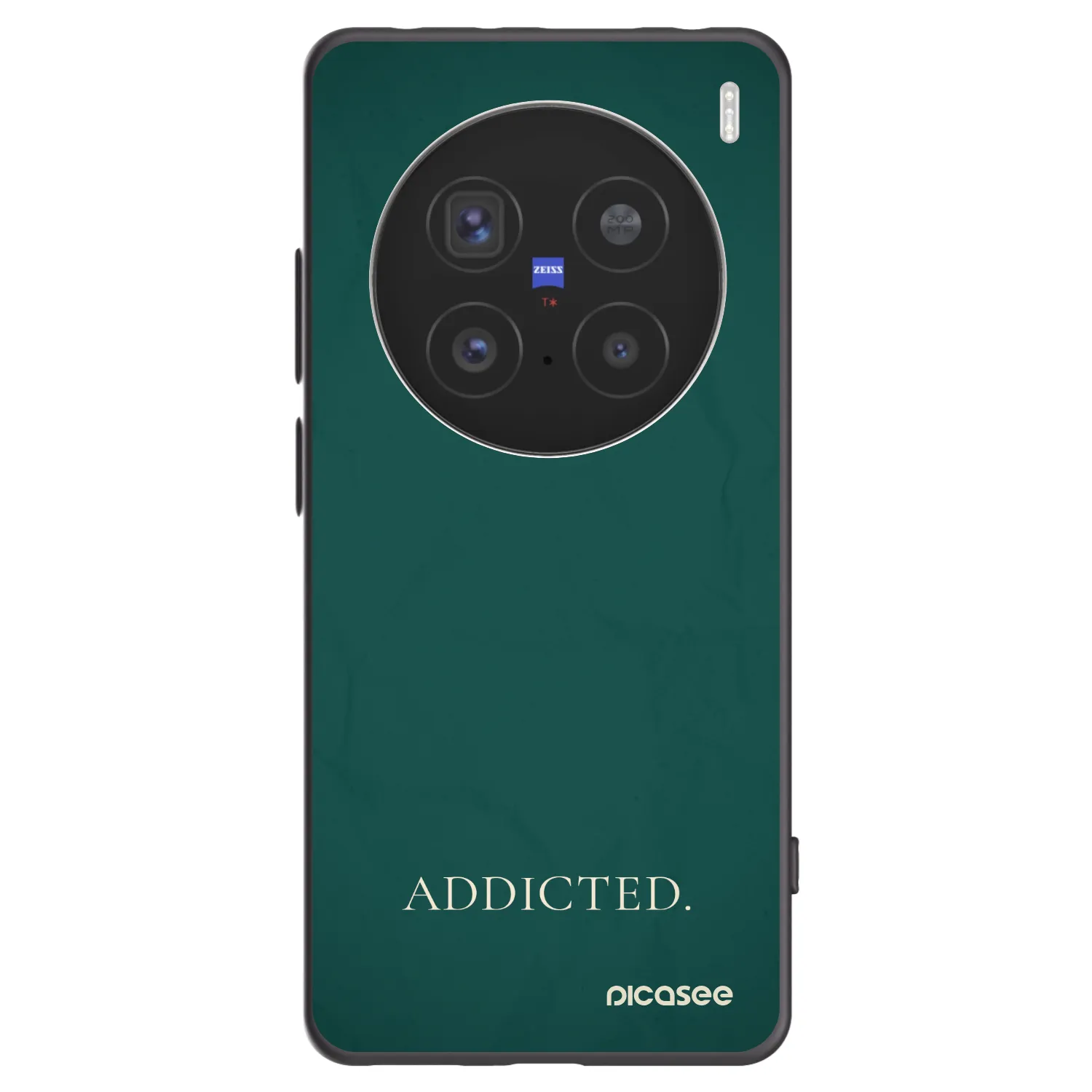 Picasee silikonowe czarne etui na Vivo X200 Pro - Addicted