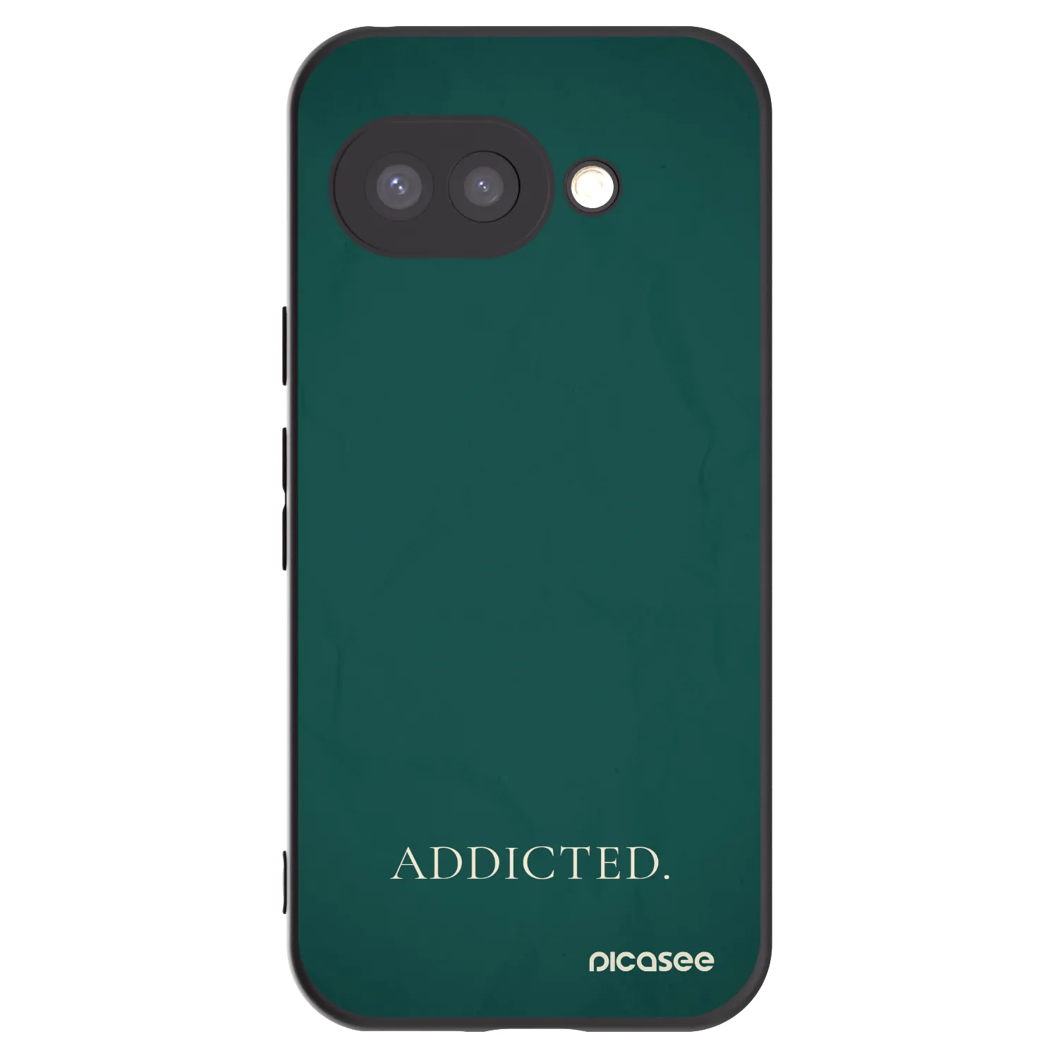 Picasee silikonowe czarne etui na Google Pixel 9a - Addicted