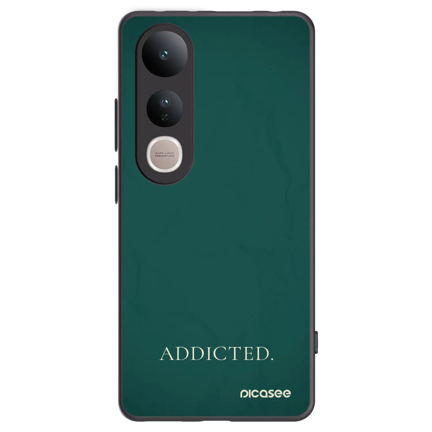 Picasee silikonowe czarne etui na Vivo V50 Lite 5G - Addicted