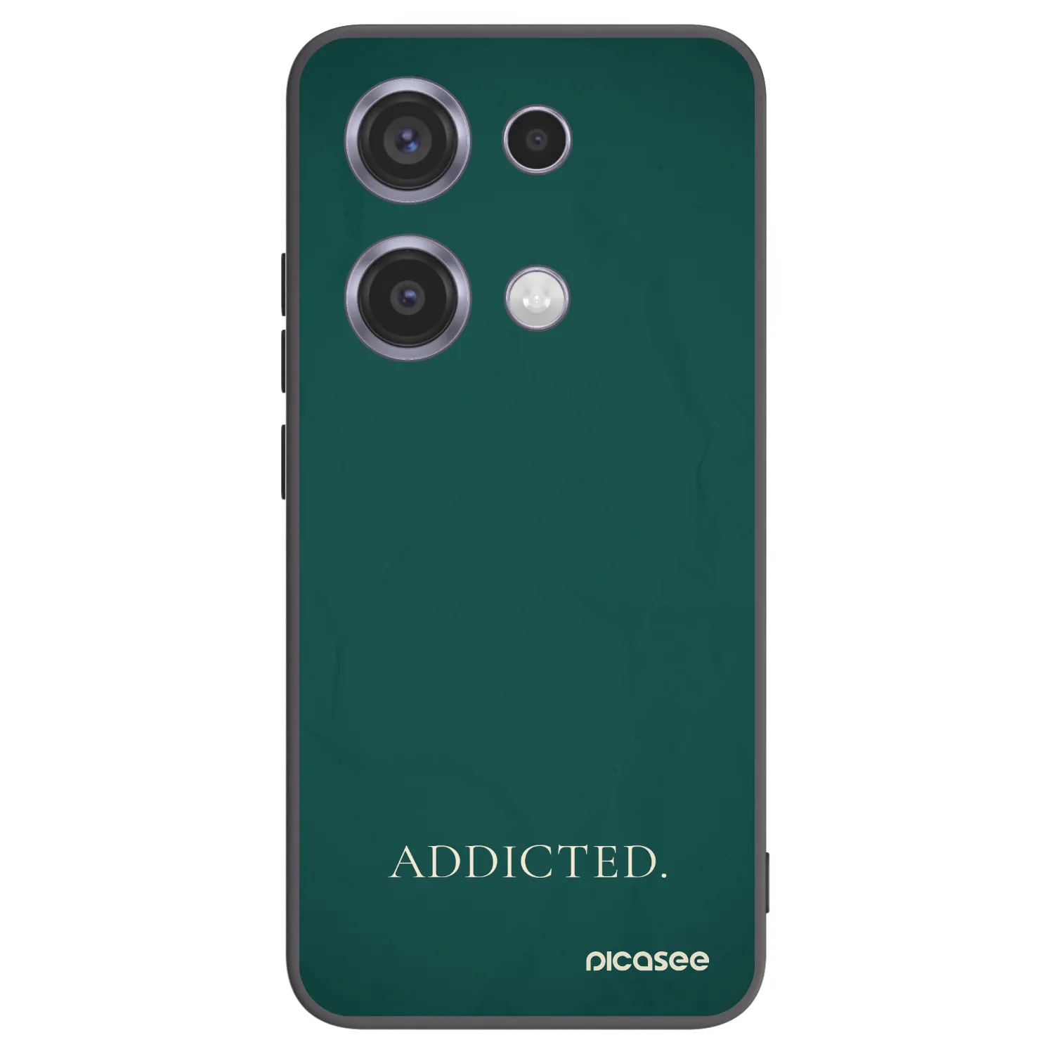 Picasee silikonowe czarne etui na Xiaomi Redmi Note 14S - Addicted