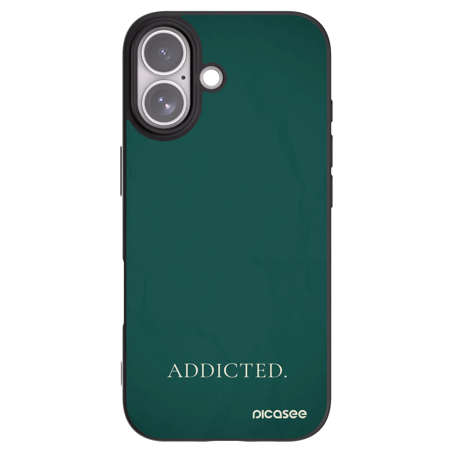 Picasee silikonowe czarne etui na Apple iPhone 17 - Addicted