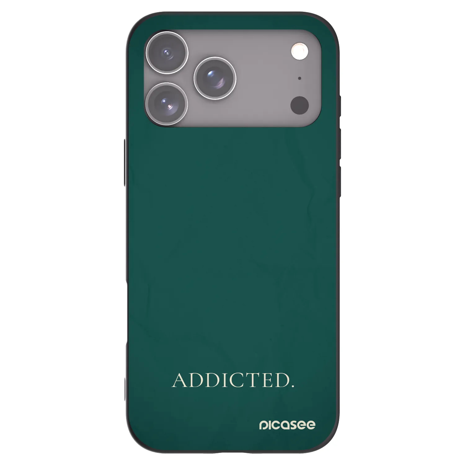 Picasee silikonowe czarne etui na Apple iPhone 17 Pro Max - Addicted