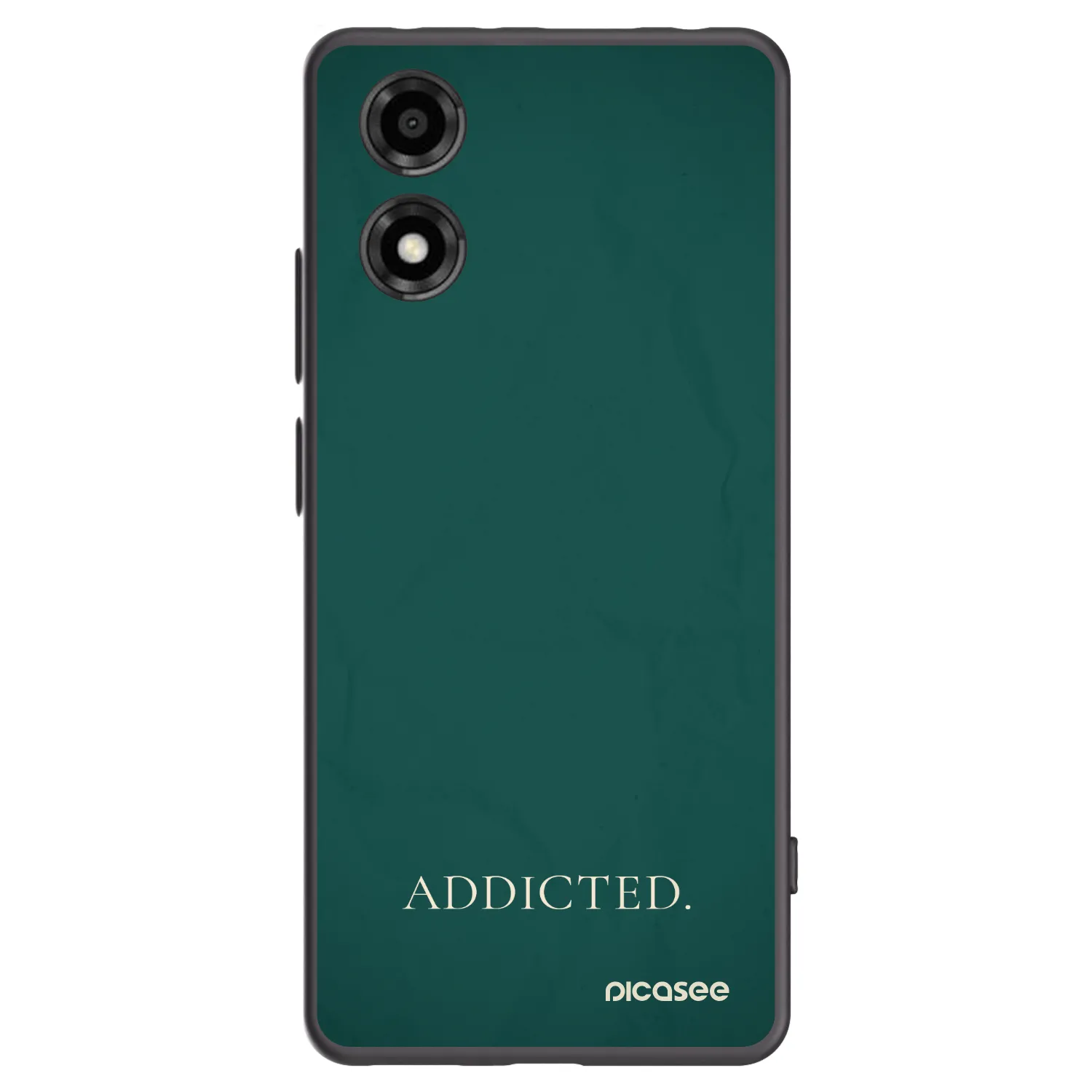Picasee silikonowe czarne etui na Motorola Moto E14 - Addicted