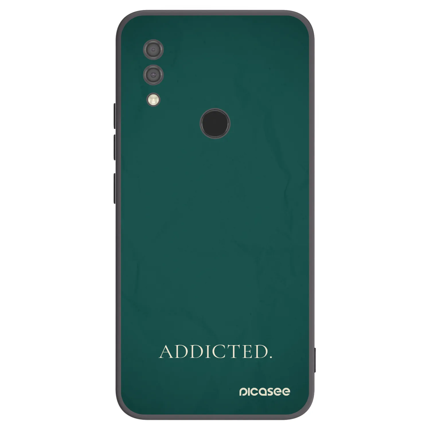 Picasee silikonowe czarne etui na Xiaomi Redmi 7 - Addicted