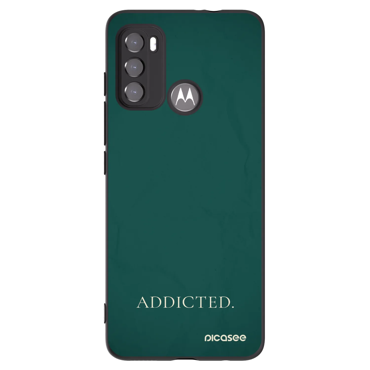 Picasee silikonowe czarne etui na Motorola Edge 60 5G - Addicted