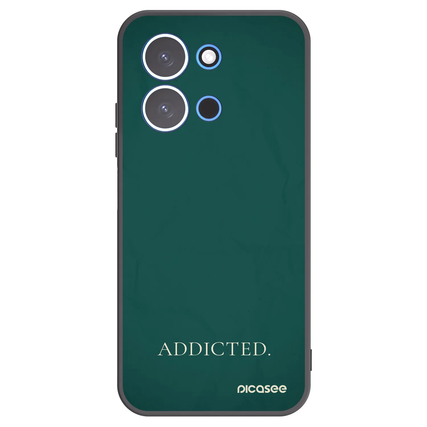 Picasee silikonowe czarne etui na Xiaomi Redmi 15C 4G - Addicted