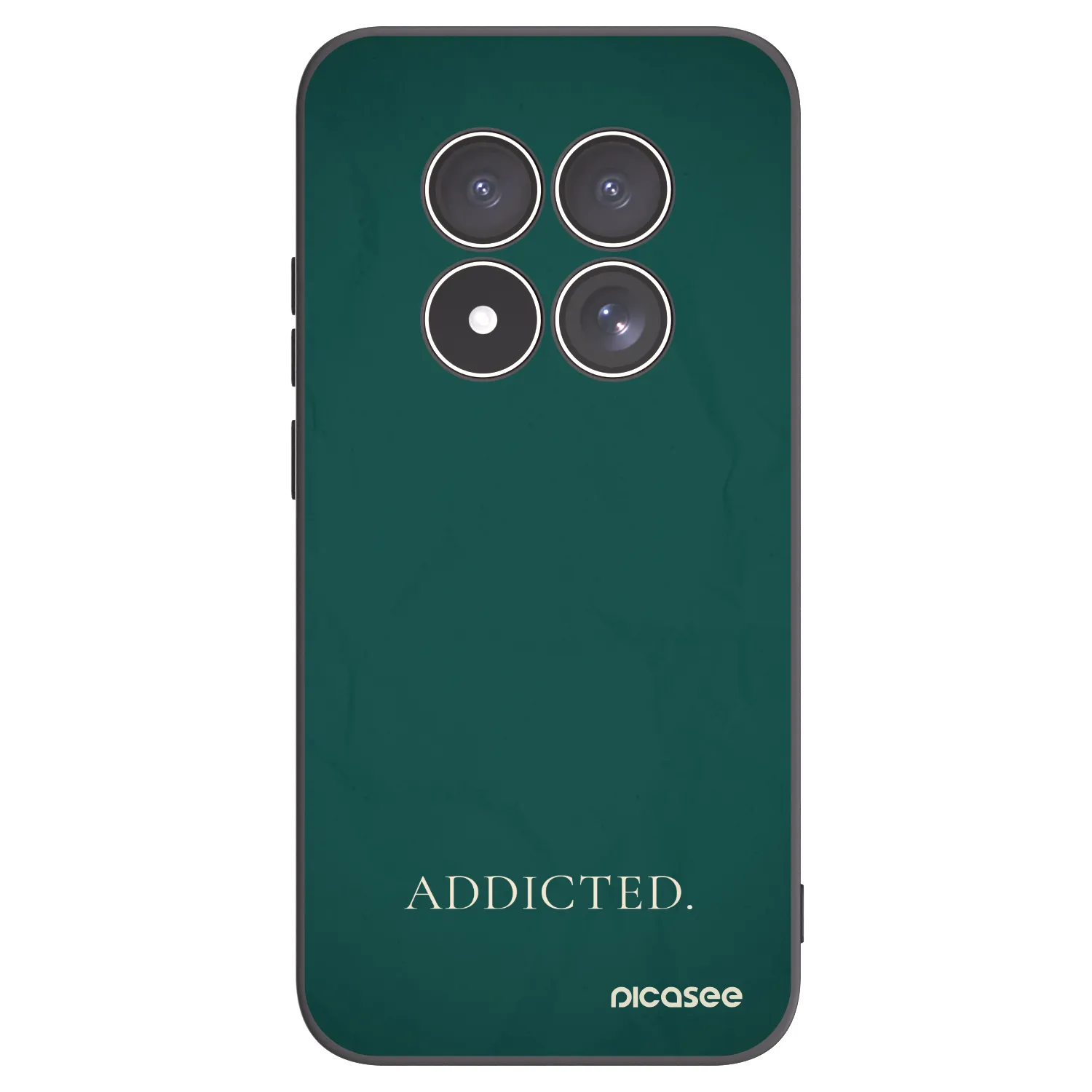 Picasee silikonowe czarne etui na Xiaomi Redmi Note 15 Pro 4G - Addicted