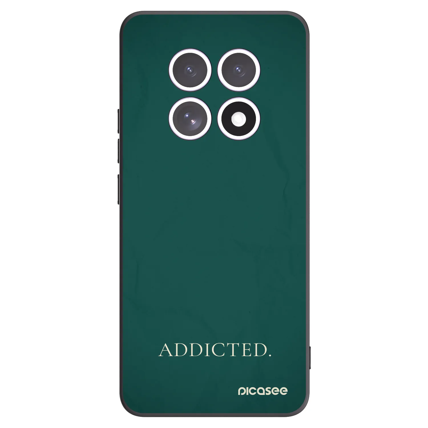 Picasee silikonowe czarne etui na Xiaomi Redmi Note 15 4G - Addicted