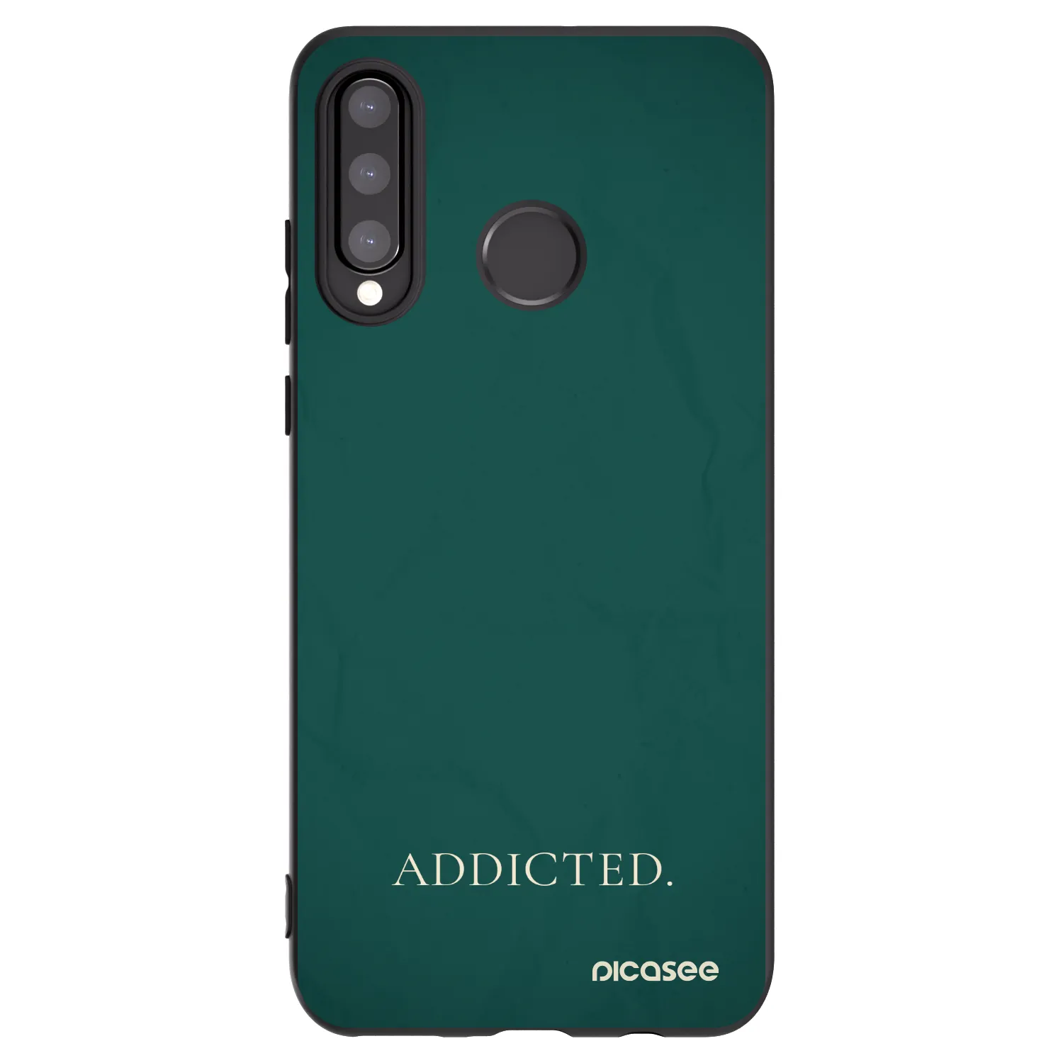Picasee silikonowe czarne etui na Huawei P30 Lite - Addicted
