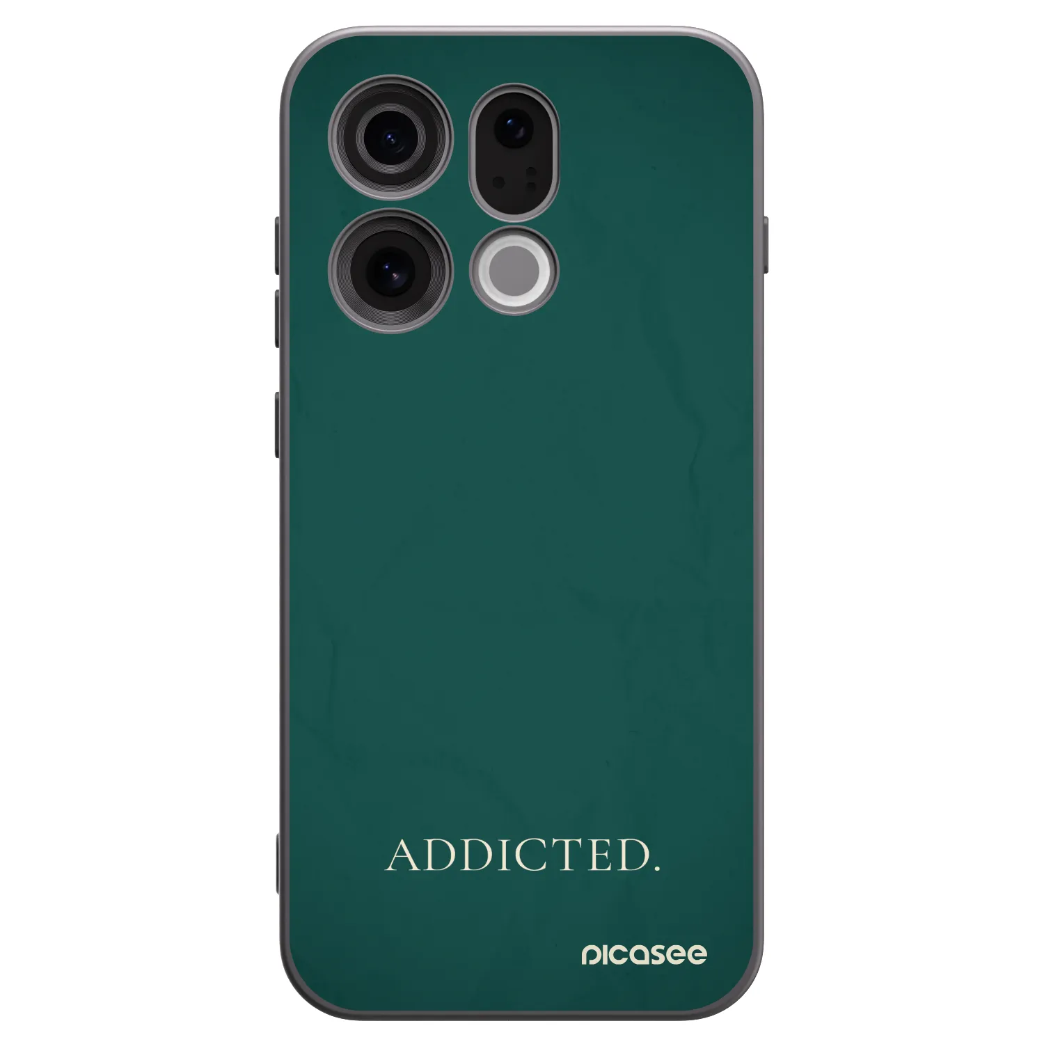 Picasee silikonowe czarne etui na OPPO Find X9 - Addicted