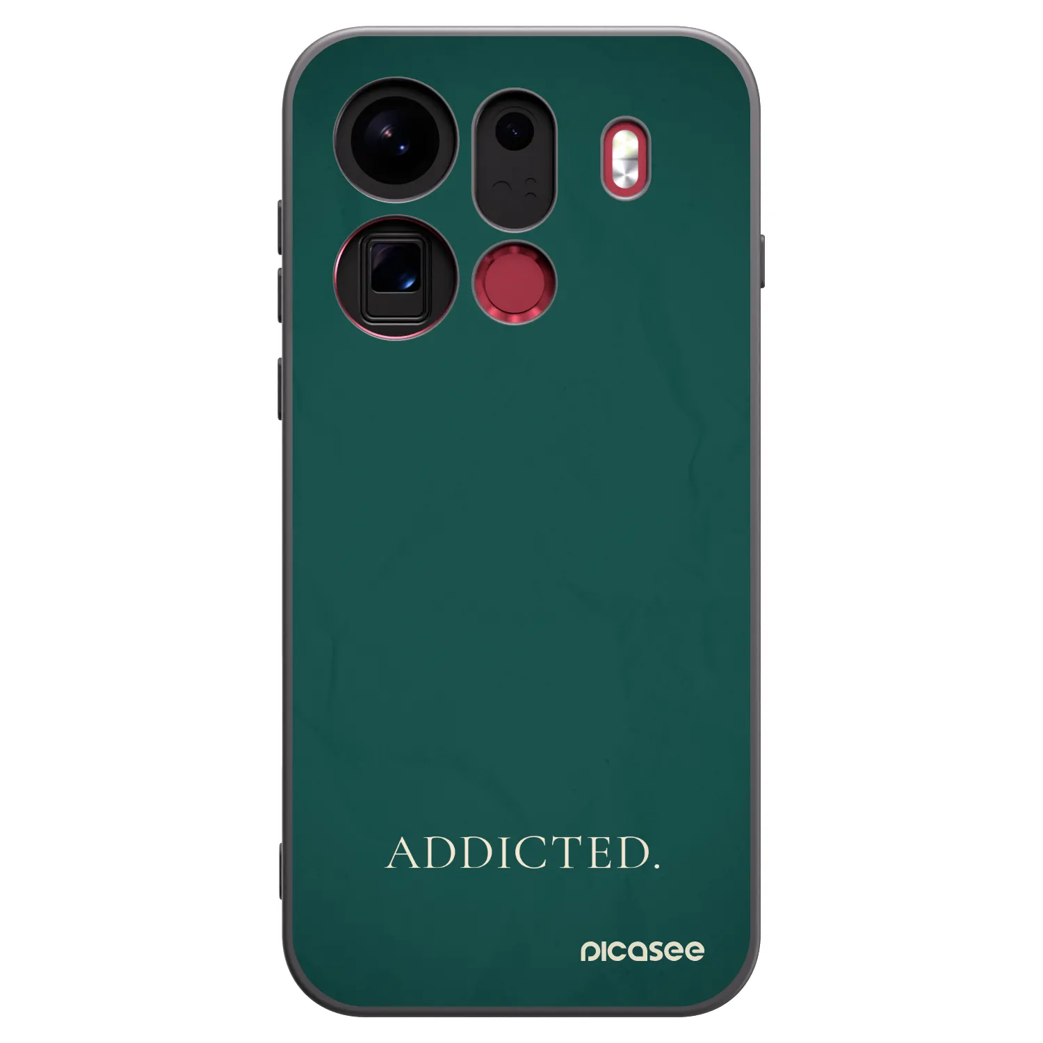 Picasee silikonowe czarne etui na OPPO Find X9 Pro - Addicted