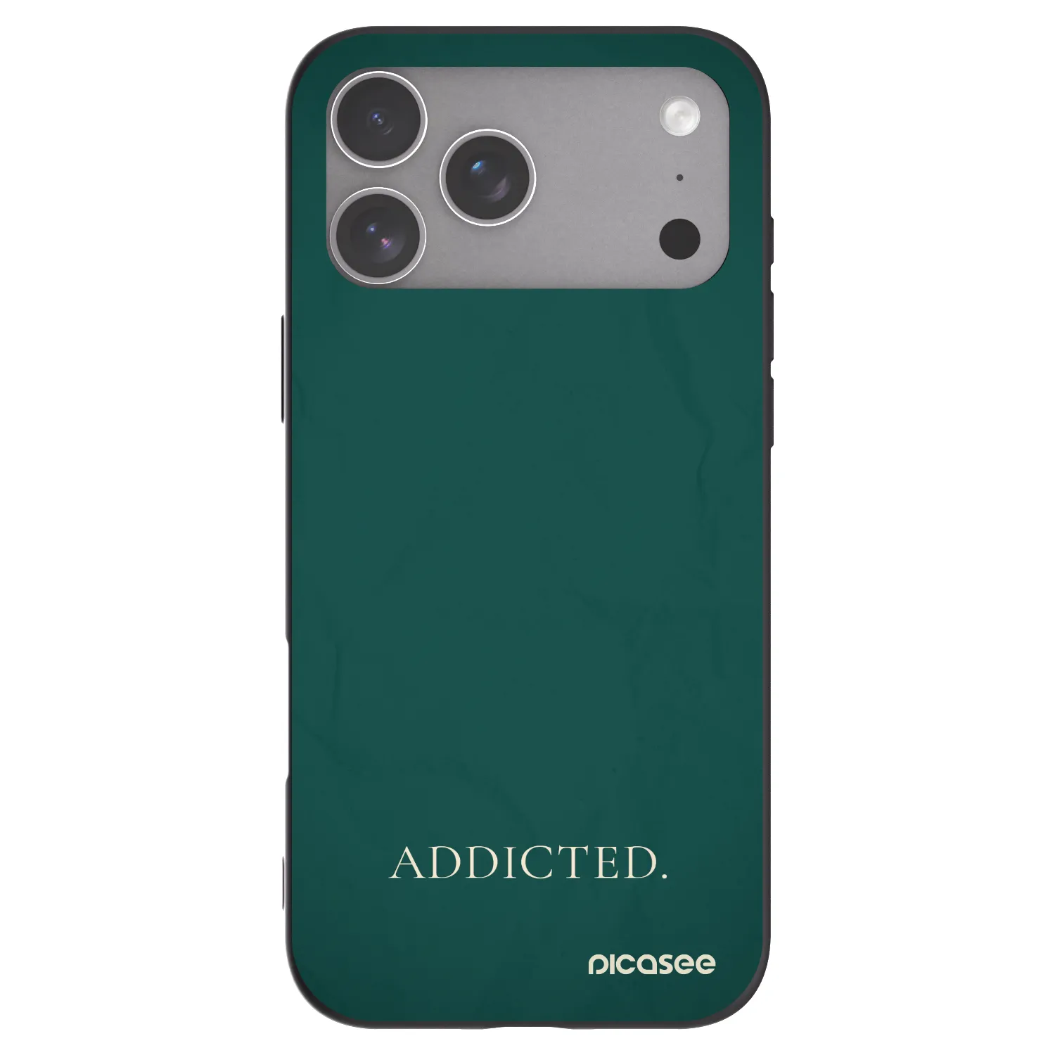 Picasee silikonowe czarne etui na Apple iPhone 18 Pro Max - Addicted