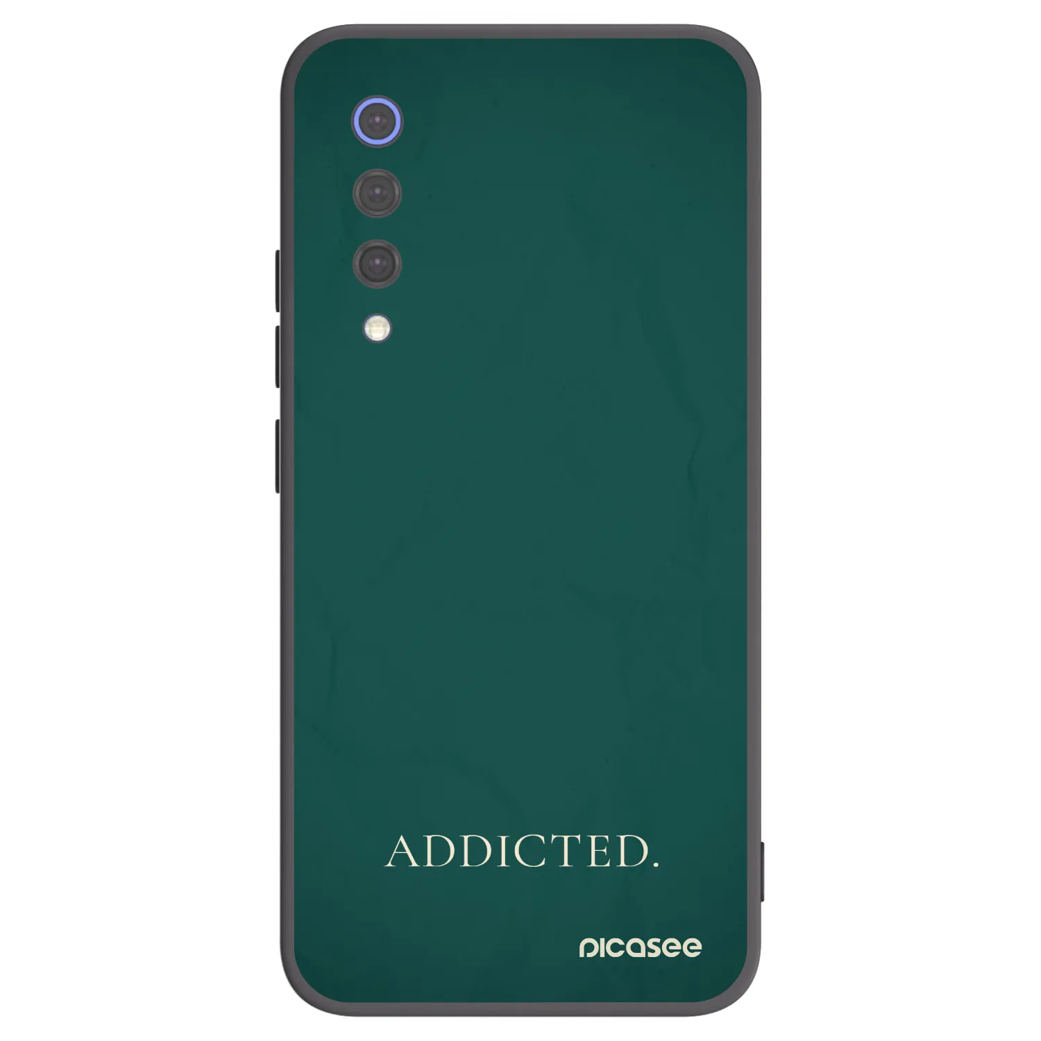 Picasee silikonowe czarne etui na Xiaomi Mi 9 SE - Addicted