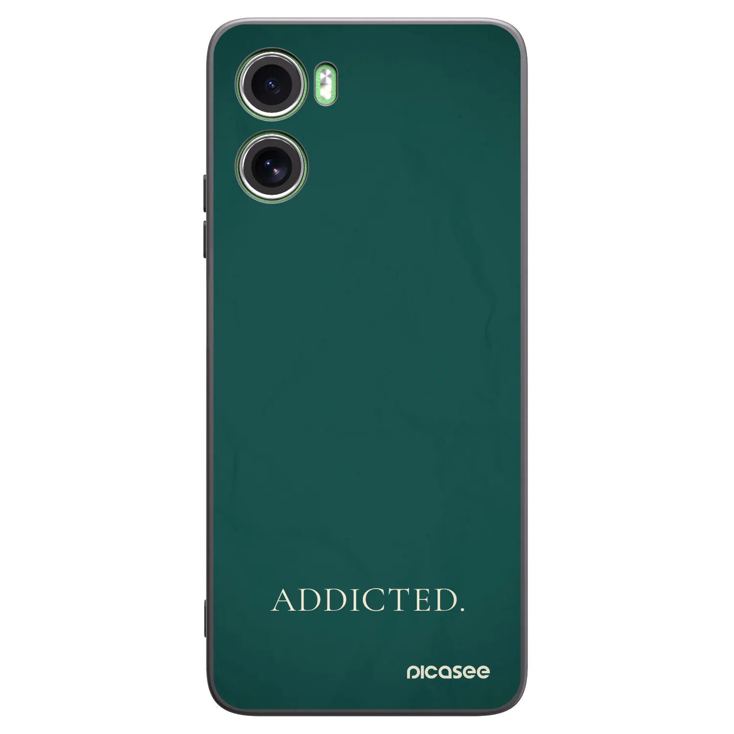 Picasee silikonowe czarne etui na Motorola Moto G06 - Addicted
