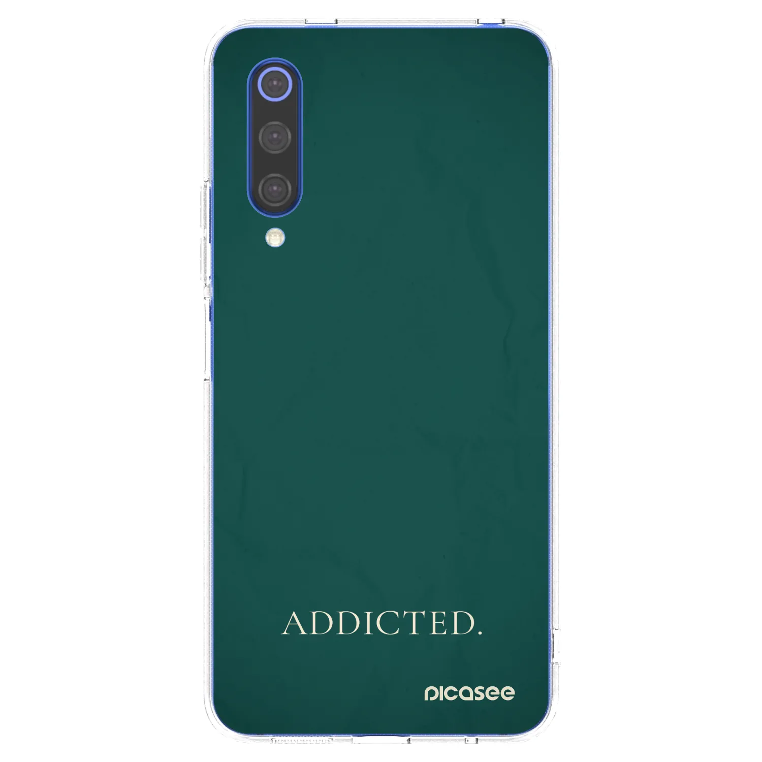 Picasee silikonowe przeźroczyste etui na Xiaomi Mi 9 SE - Addicted