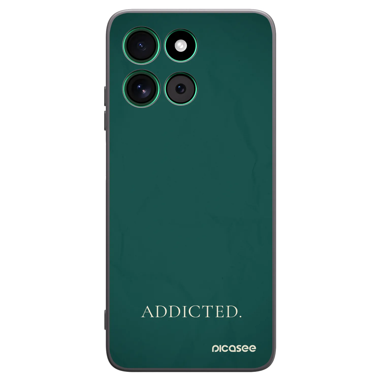 Picasee silikonowe czarne etui na Motorola Moto G57 Power - Addicted