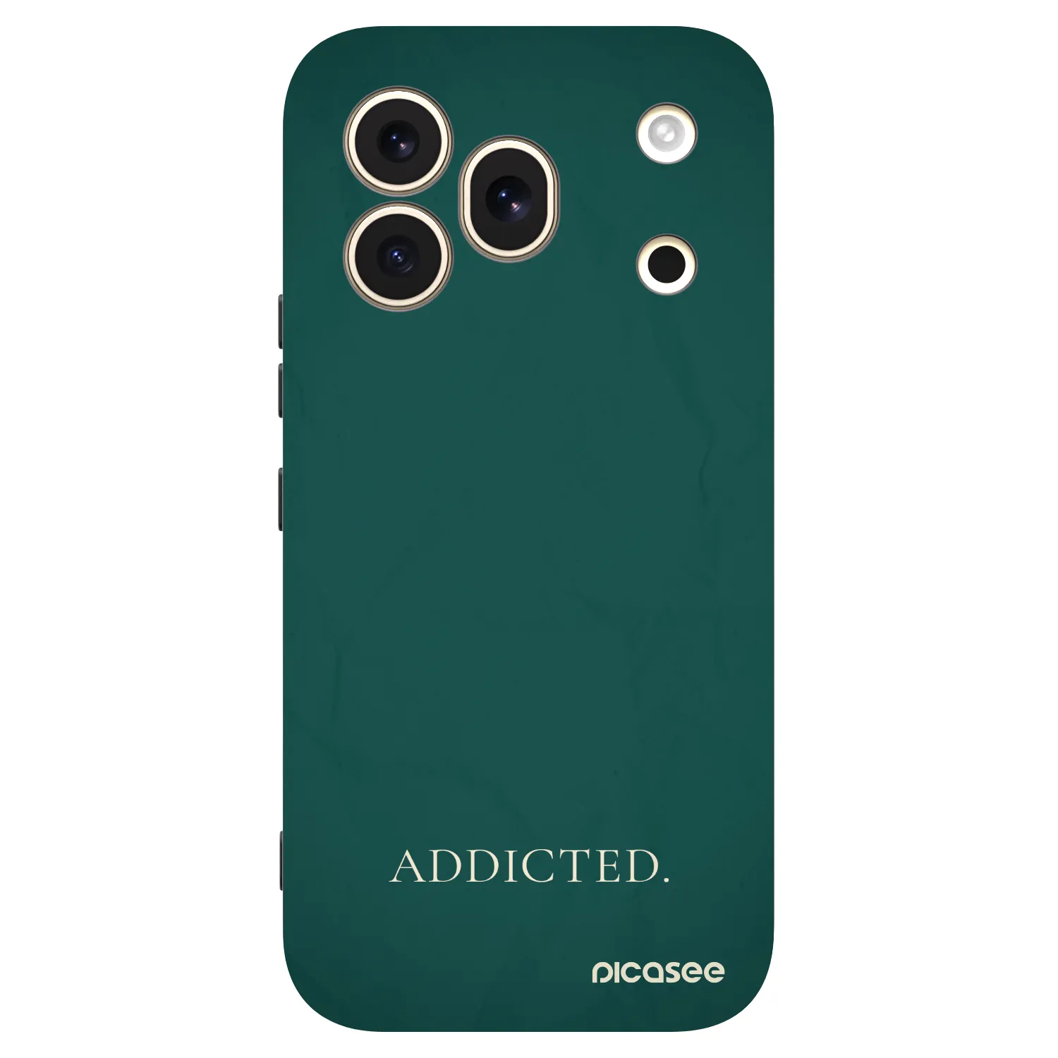 Picasee silikonowe czarne etui na Honor 600 Pro - Addicted
