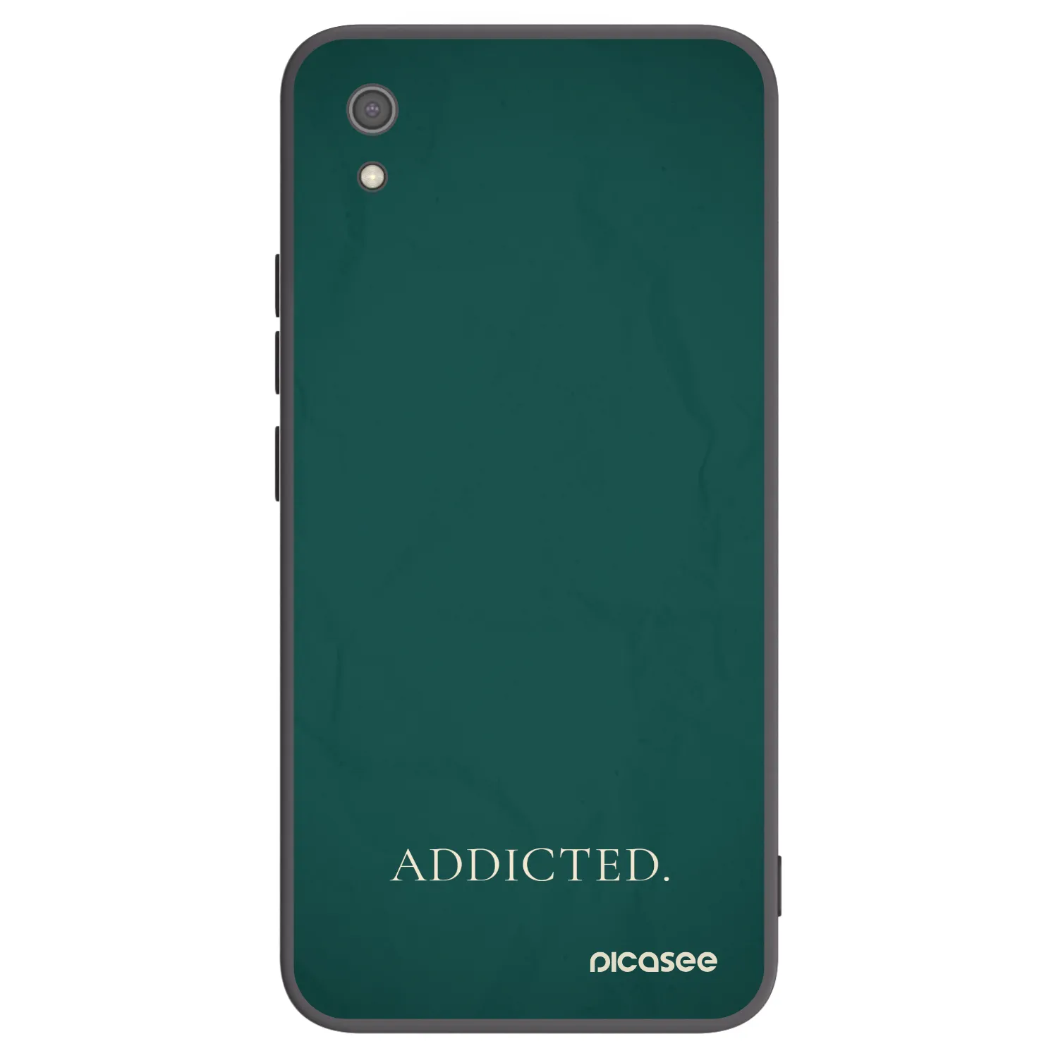 Picasee silikonowe czarne etui na Xiaomi Redmi 7A - Addicted