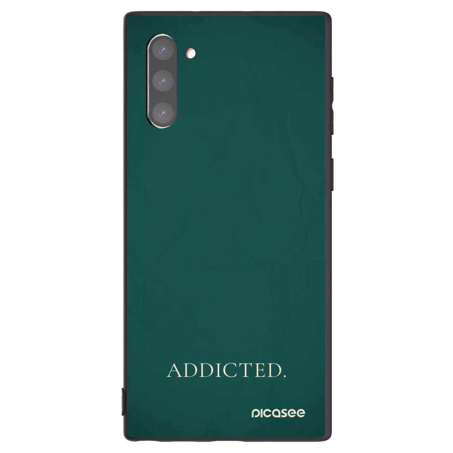 Picasee silikonowe czarne etui na Samsung Galaxy Note 10 N970F - Addicted