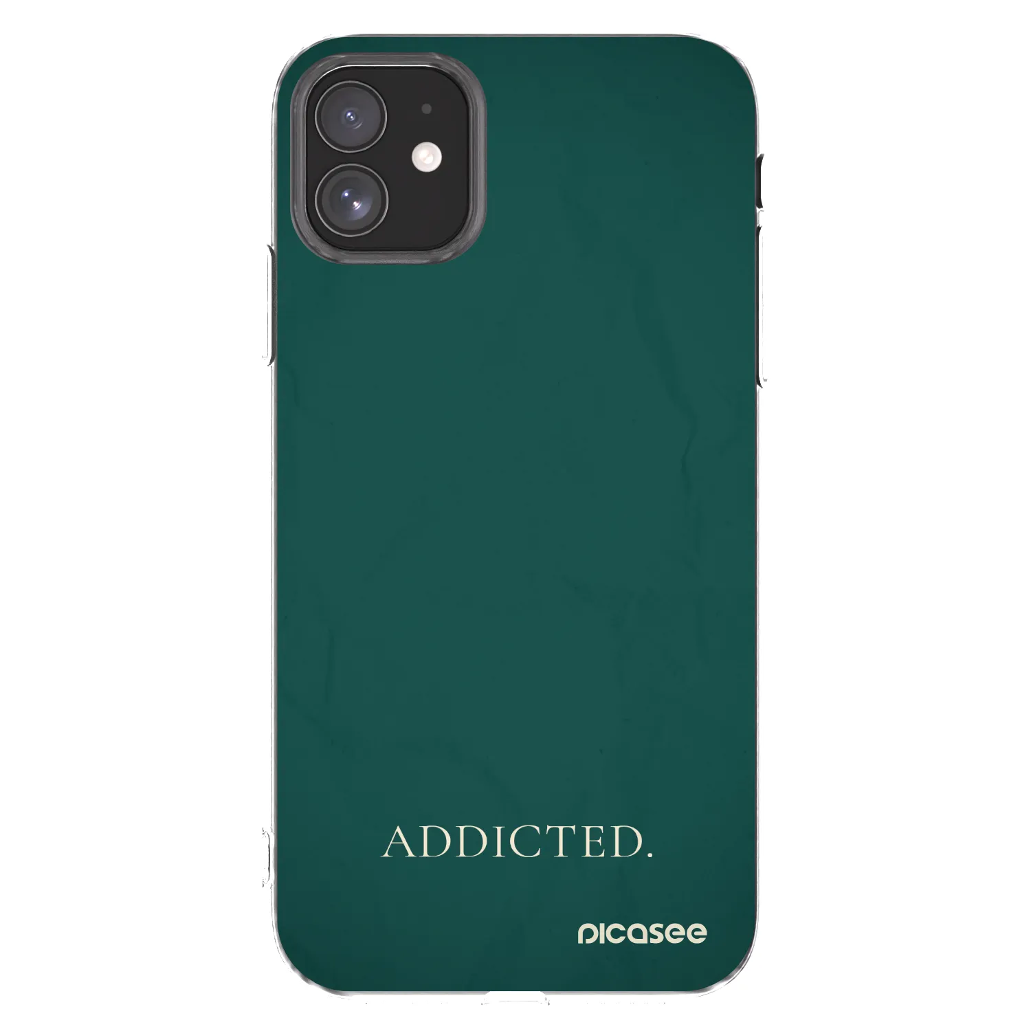 Picasee silikonowe przeźroczyste etui na Apple iPhone 11 - Addicted