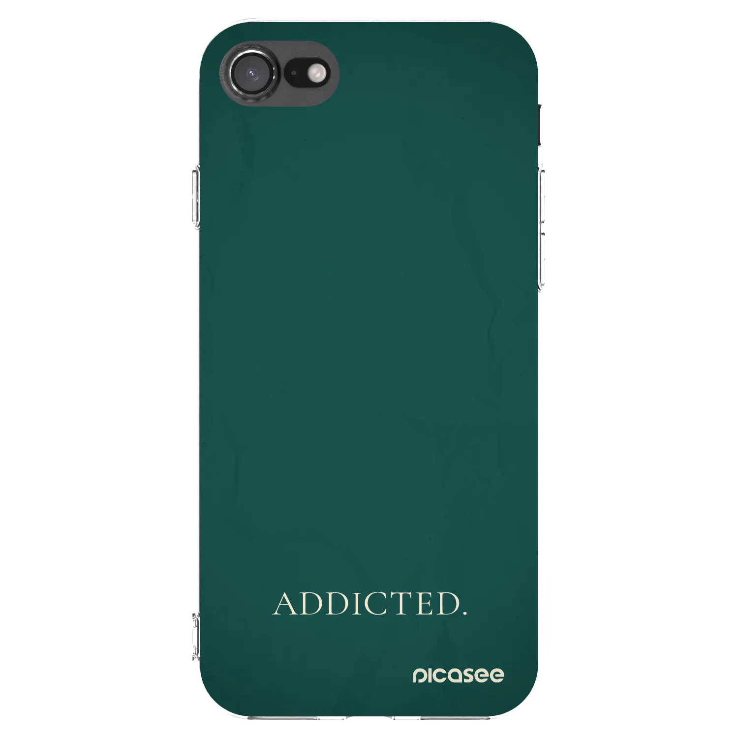 Picasee silikonowe przeźroczyste etui na Apple iPhone 8 - Addicted