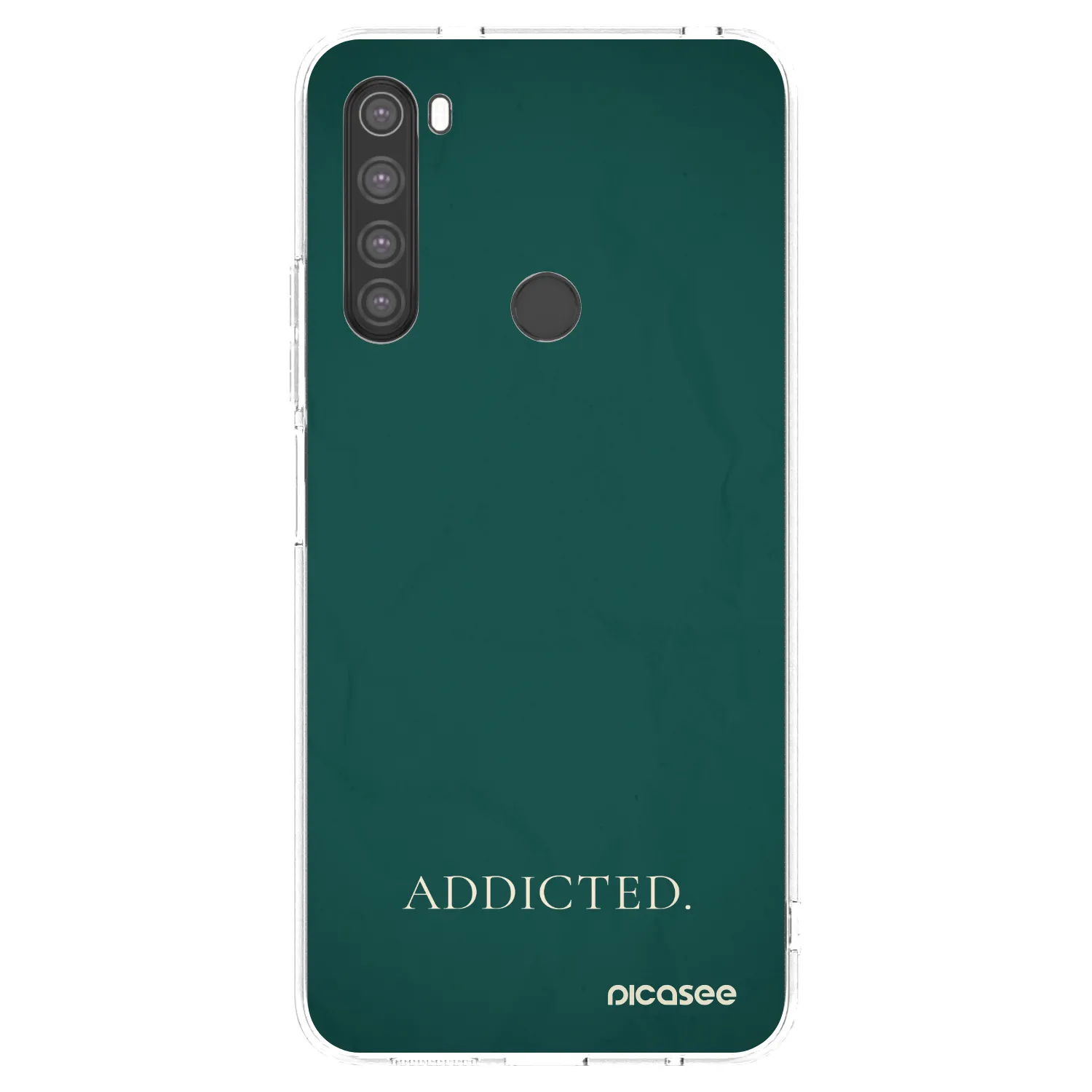 Picasee silikonowe przeźroczyste etui na Xiaomi Redmi Note 8 - Addicted