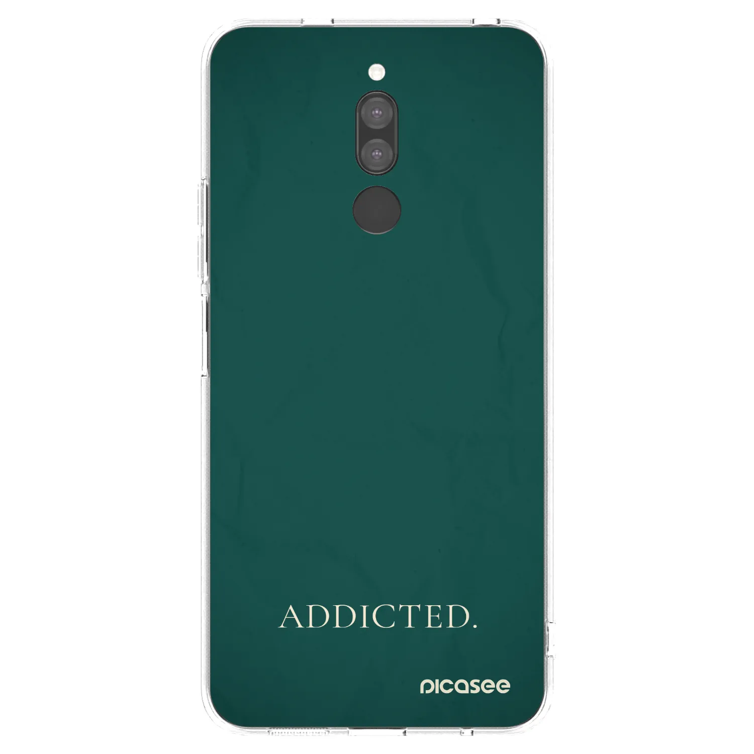 Picasee silikonowe przeźroczyste etui na Xiaomi Redmi 8 - Addicted