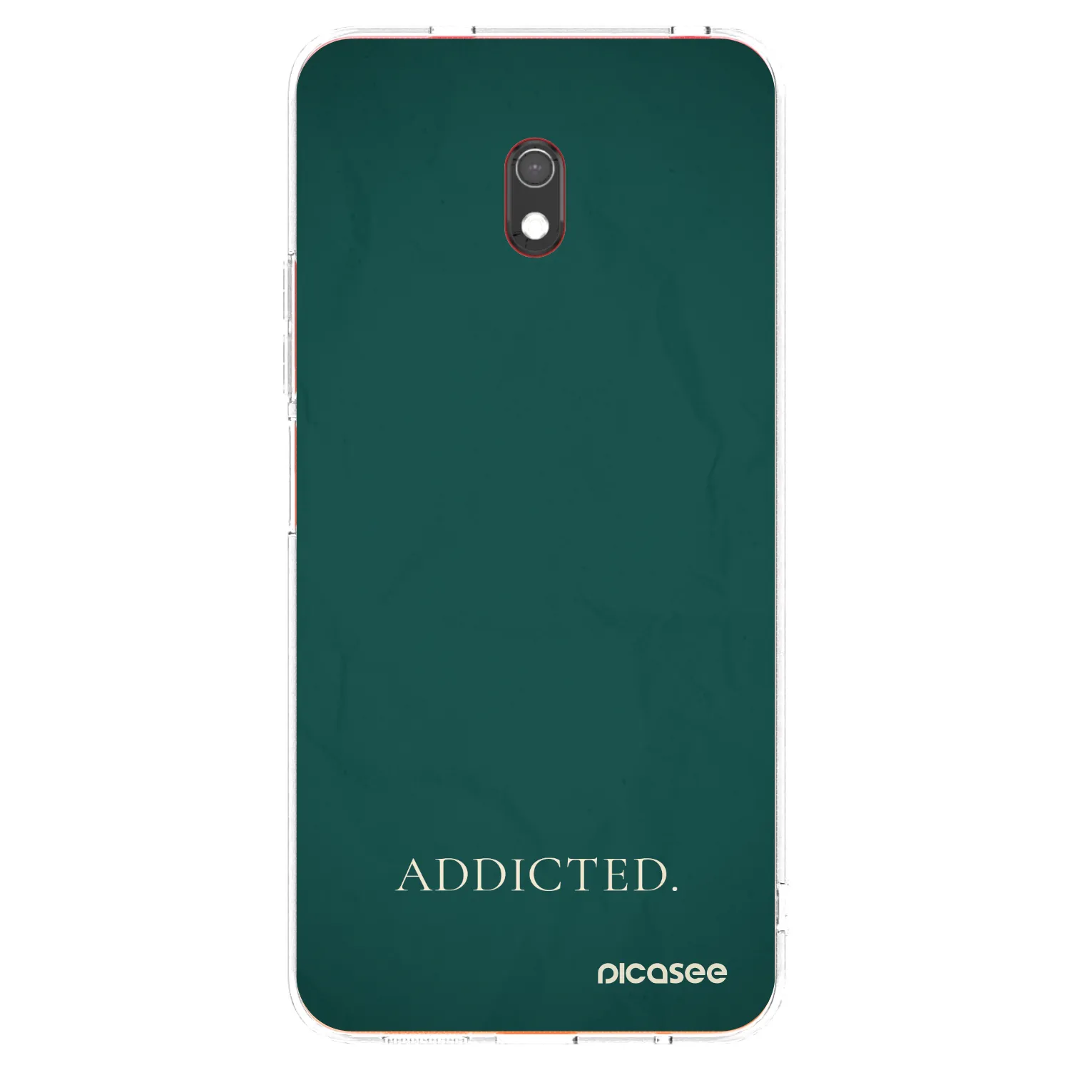 Picasee silikonowe przeźroczyste etui na Xiaomi Redmi 8A - Addicted