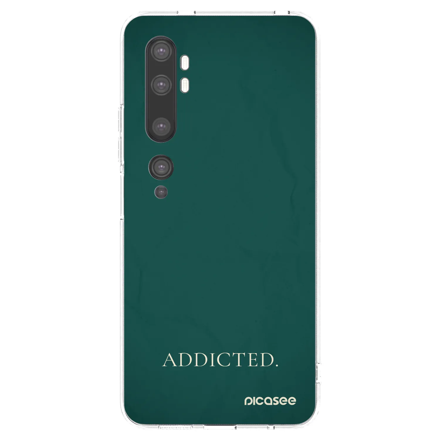 Picasee silikonowe przeźroczyste etui na Xiaomi Mi Note 10 (Pro) - Addicted