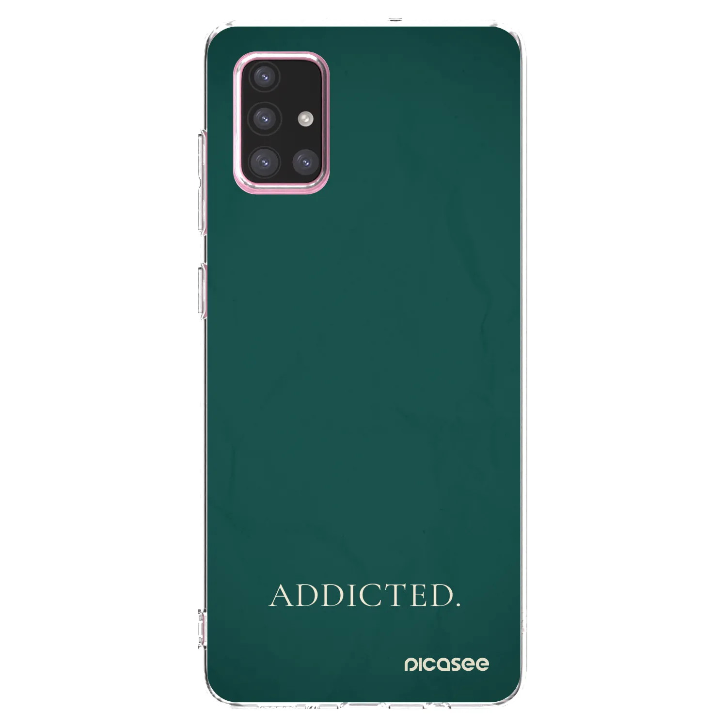 Picasee silikonowe przeźroczyste etui na Samsung Galaxy A71 A715F - Addicted